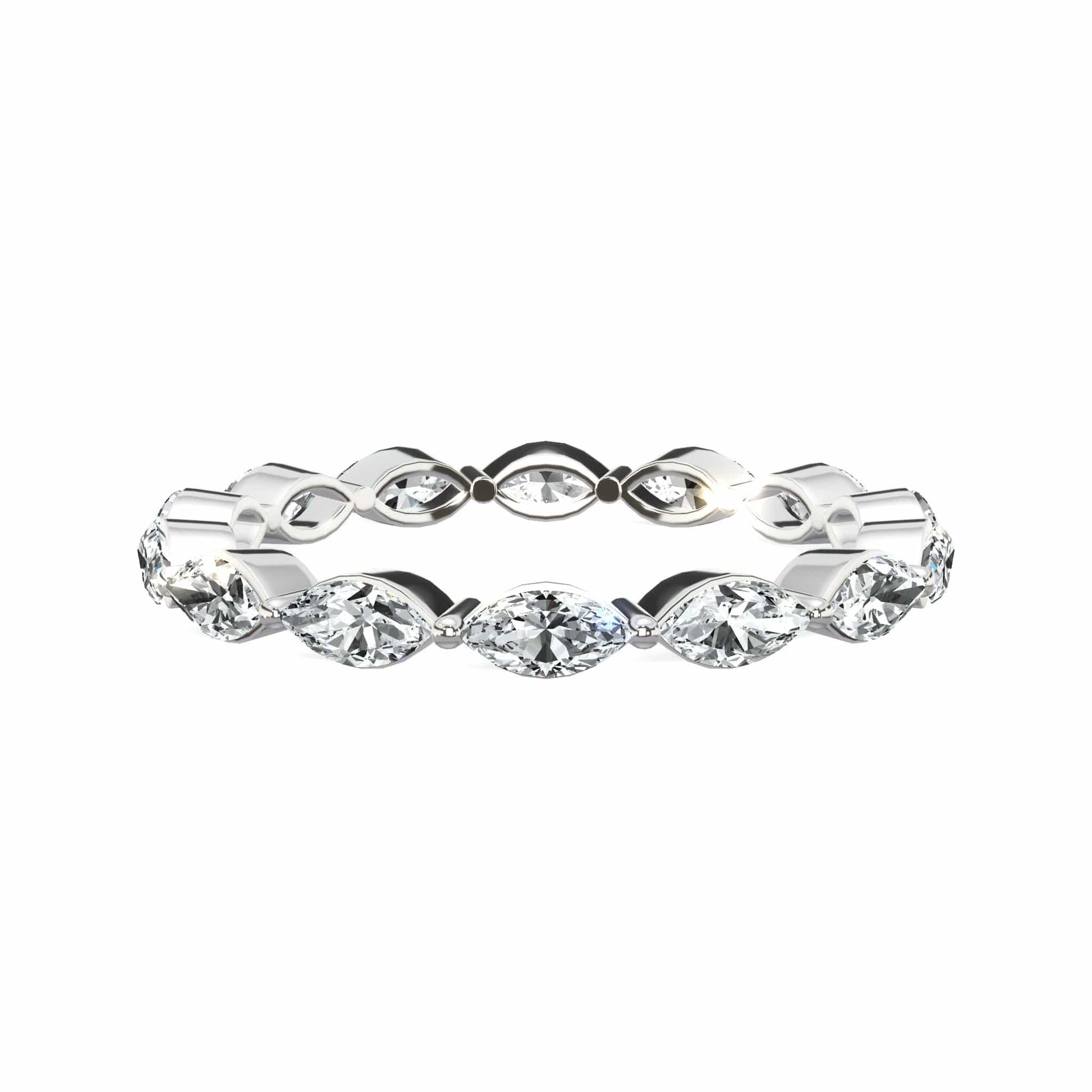 Diamond marquise eternity ring