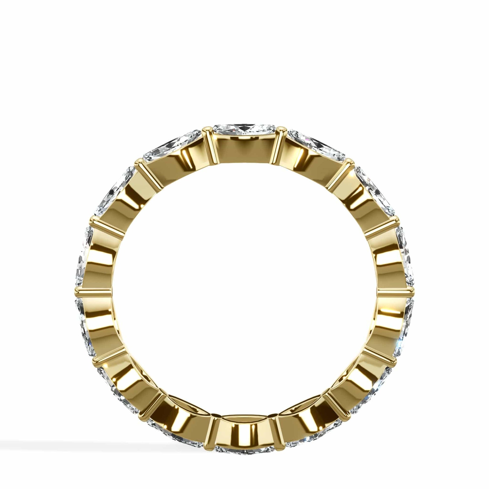 Gold ring with diamonds.