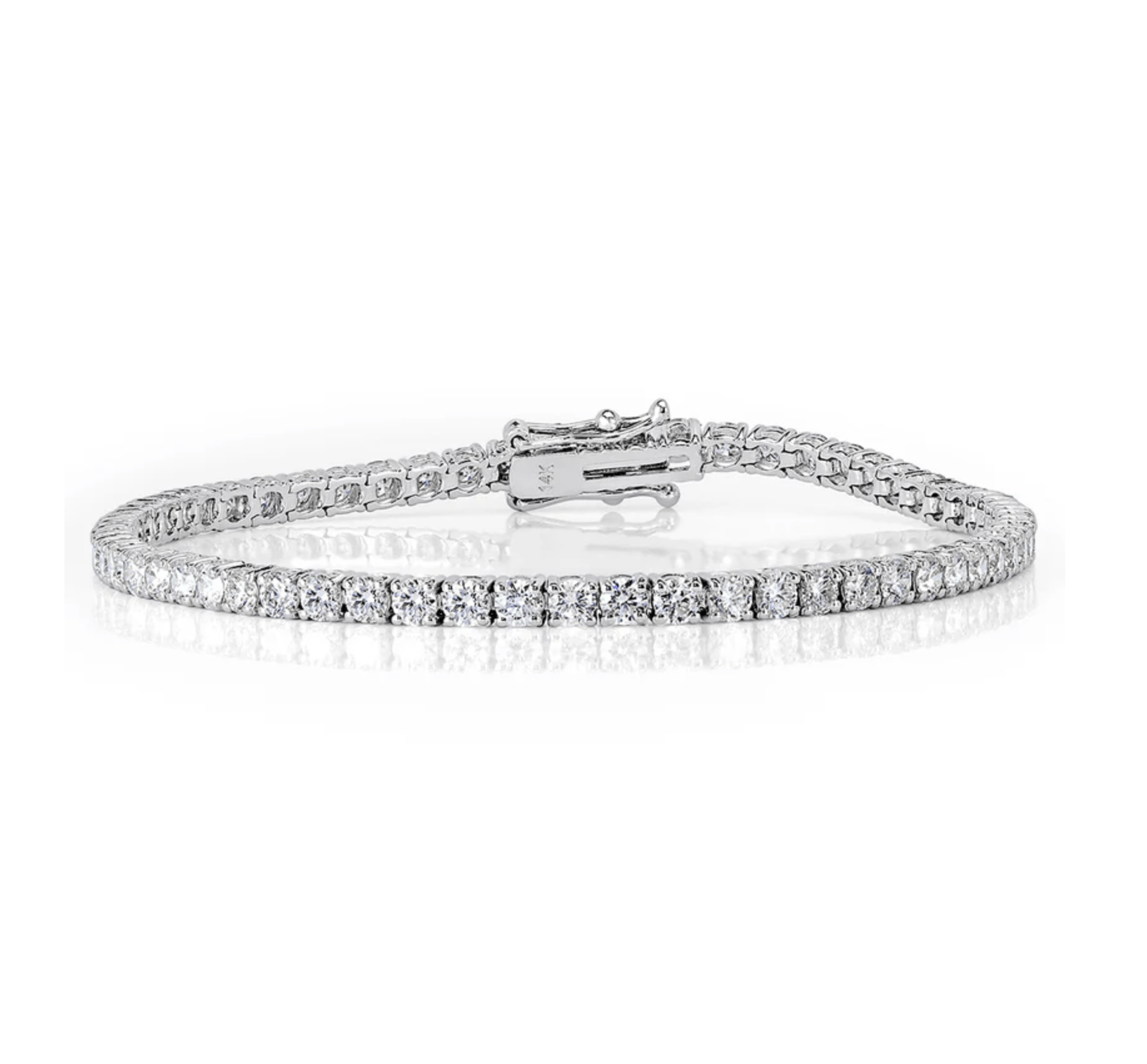 4ct Lab Grown Diamond Tennis Bracelet in White Gold