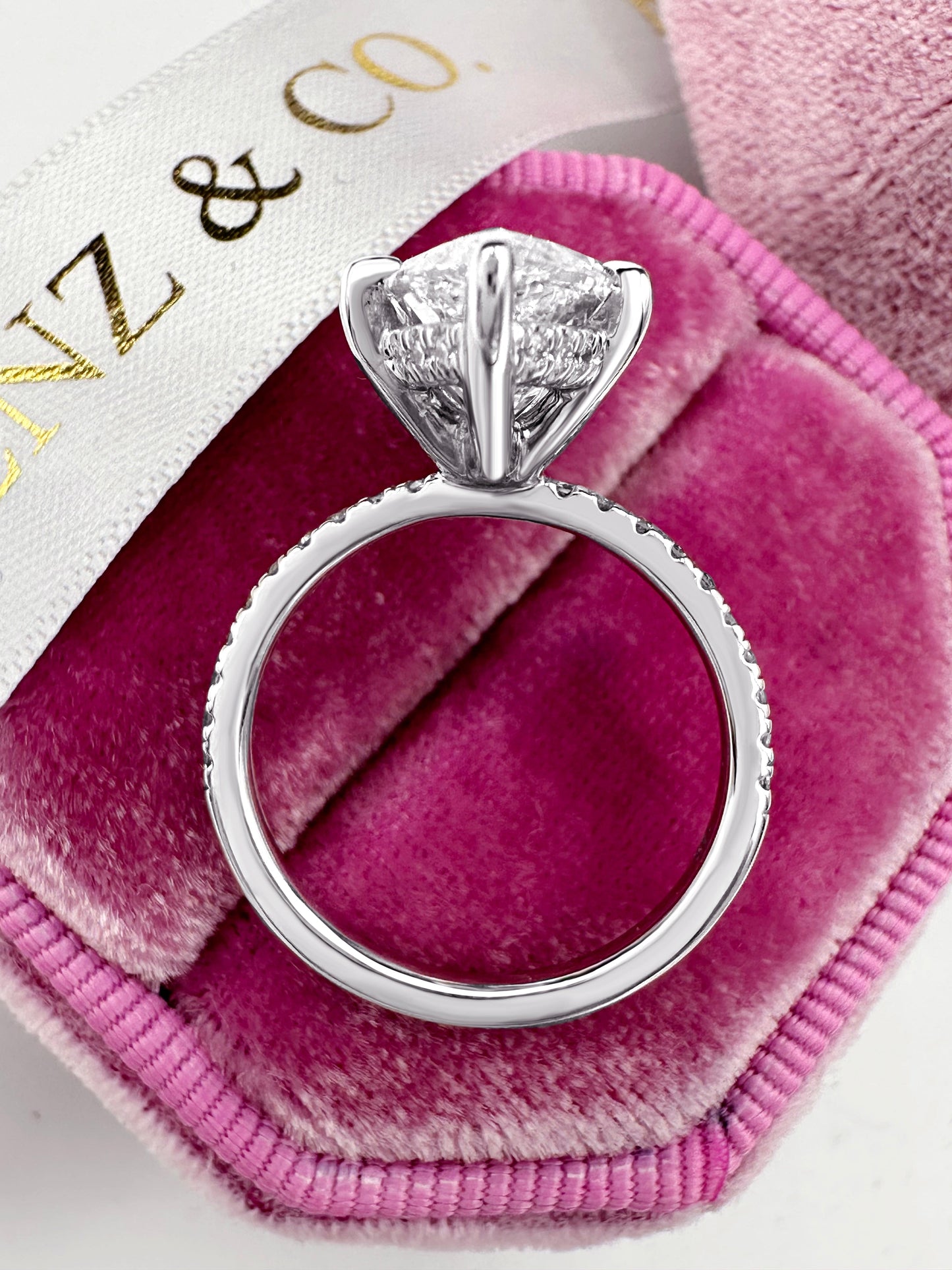 5ct Marquis Cut Diamond Engagement Ring