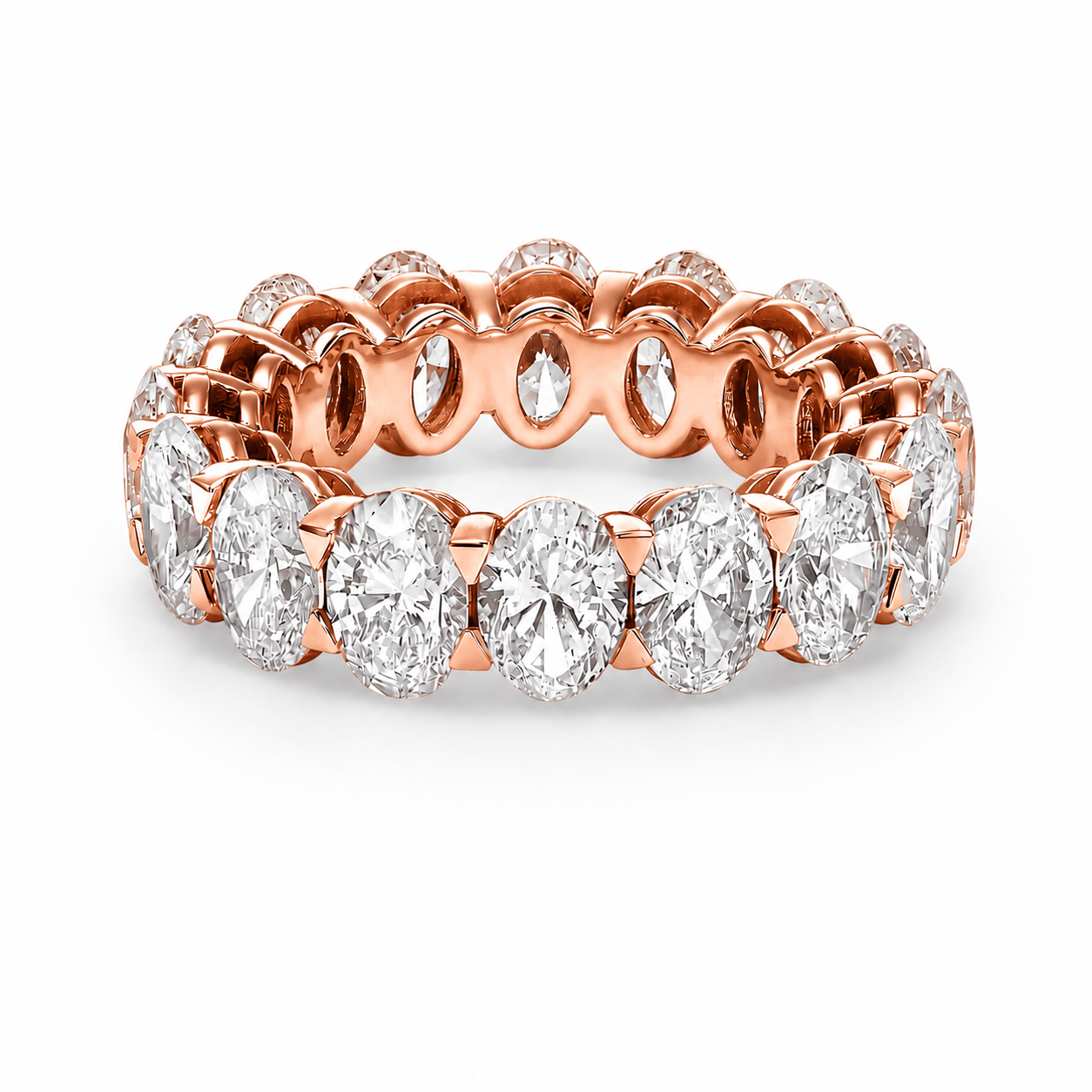 7 ct Oval Cut Diamond Eternity Band
