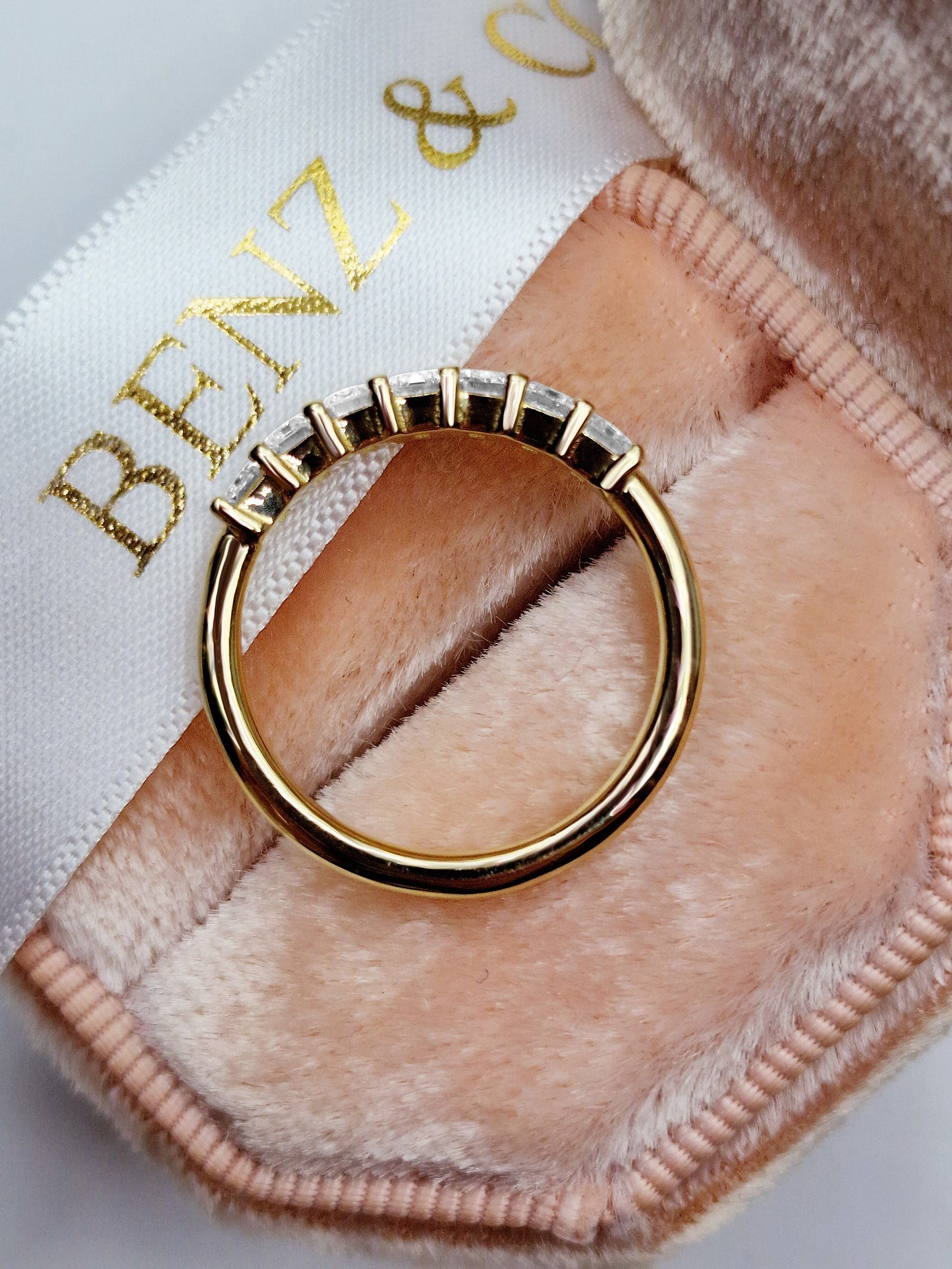 7-stone emerald cut lab grown diamond band ring (2.1ct)