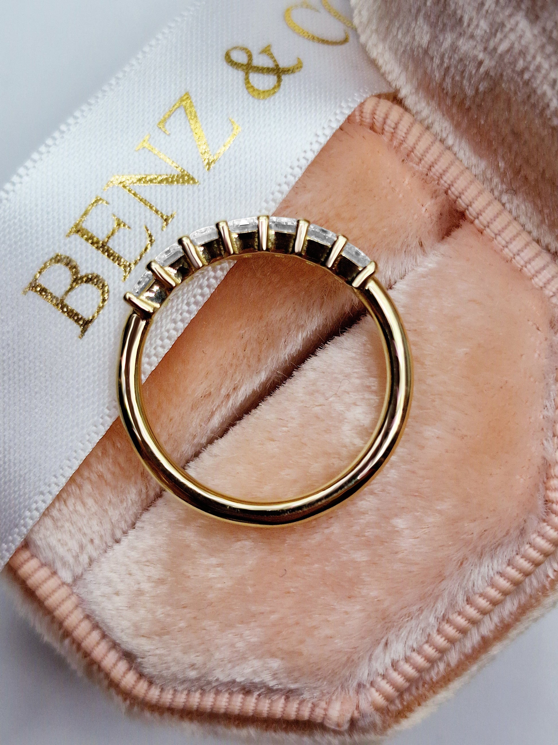 7-stone emerald cut lab grown diamond band ring (2.1ct)