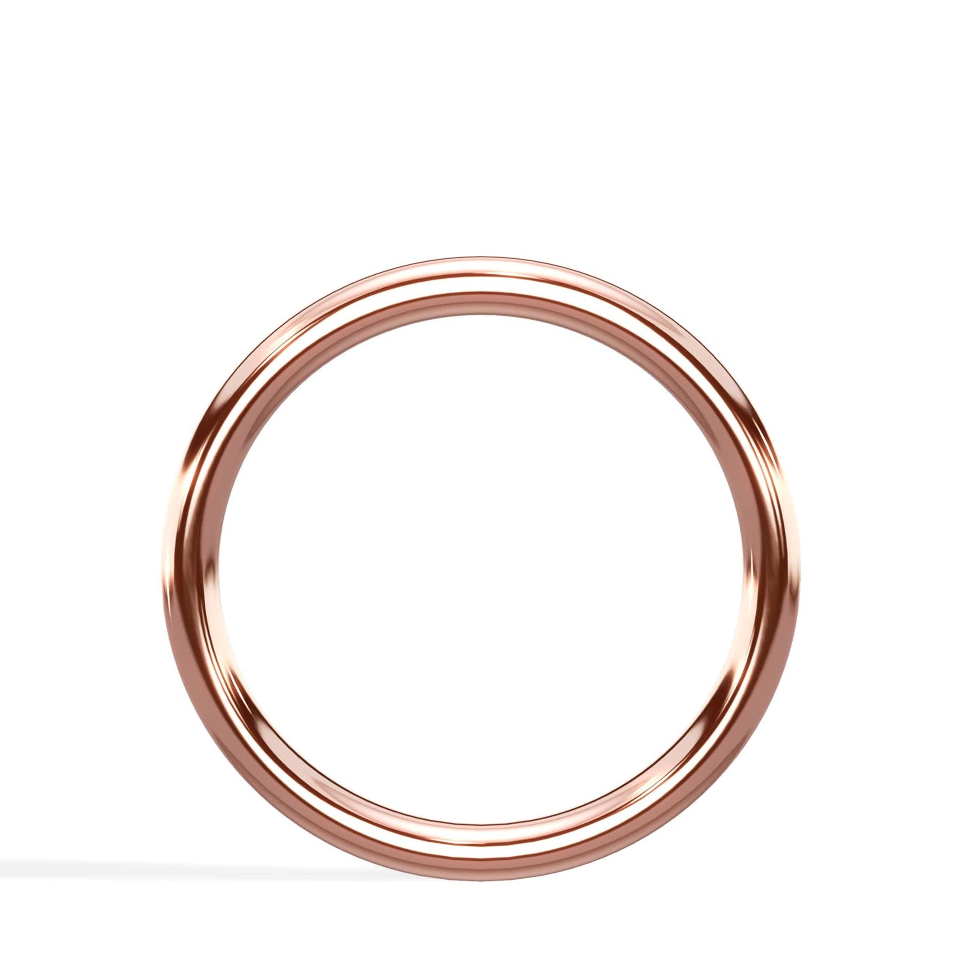1.  80mm 14K Rose Gold Wedding Band