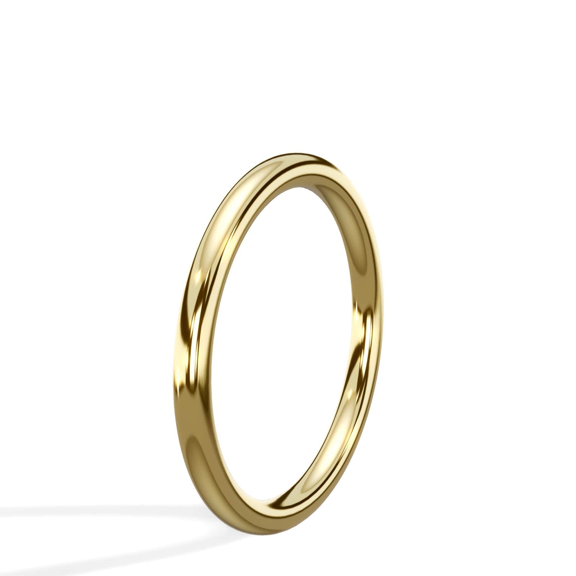 1.  80mm 14K yellow gold wedding band