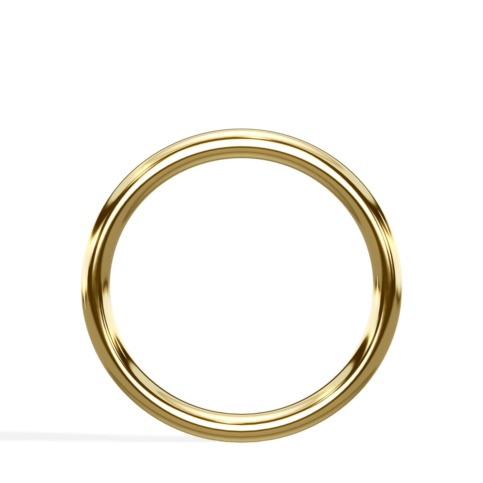 1.8mm 14K yellow gold wedding band ring