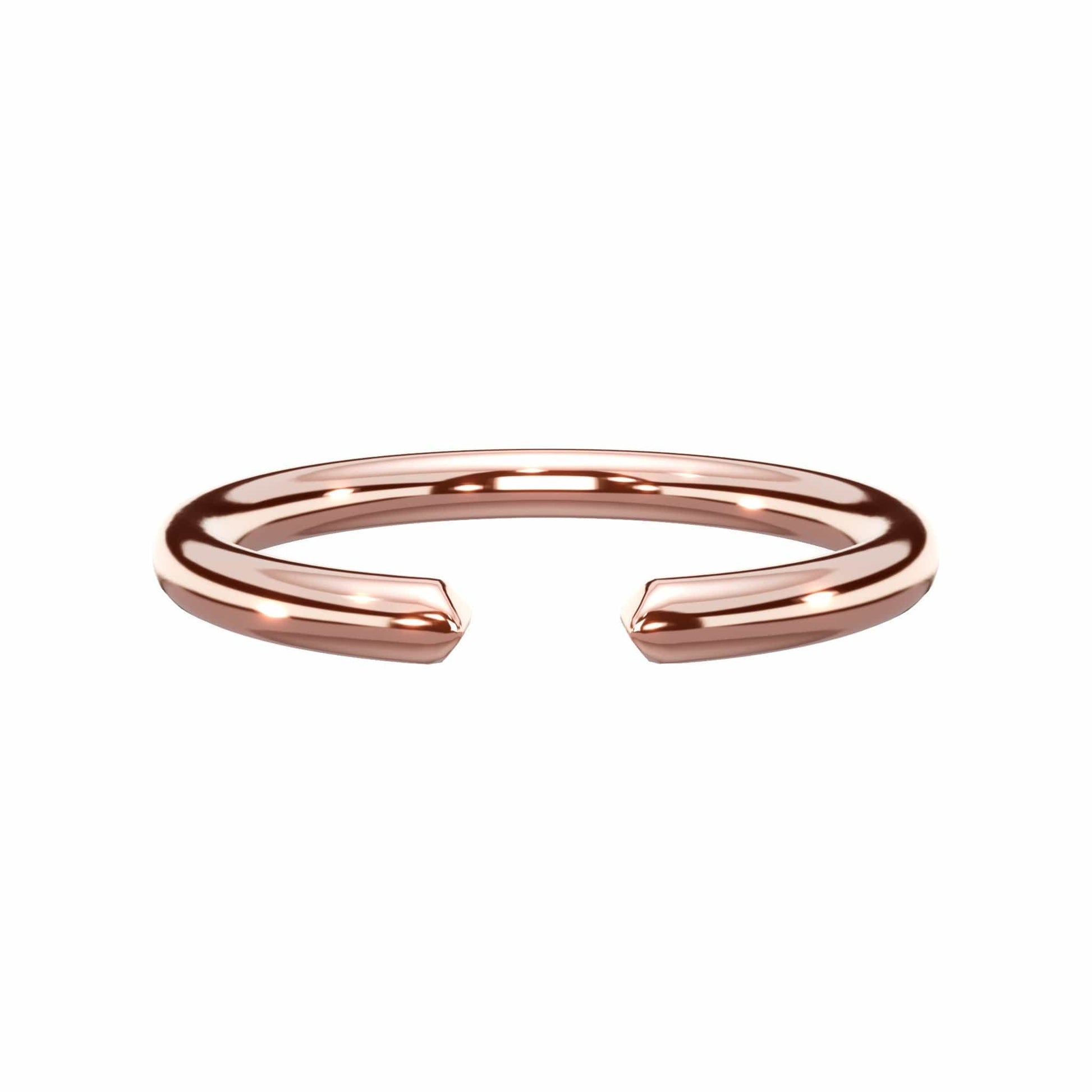 14K Rose Gold Open Band Ring