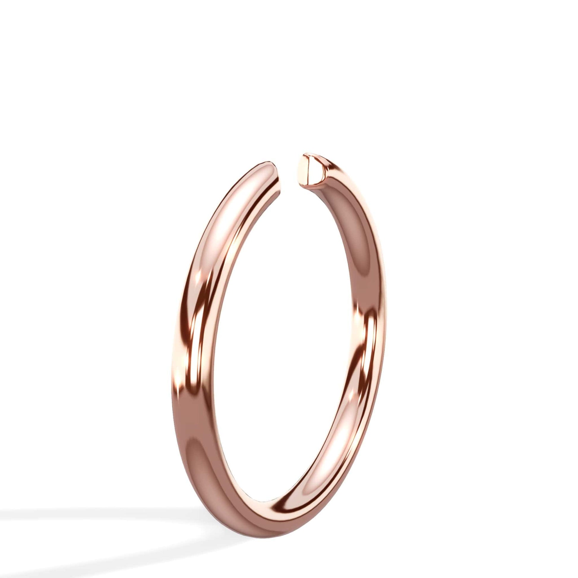 Plain Open Band 14K Rose Gold Ring