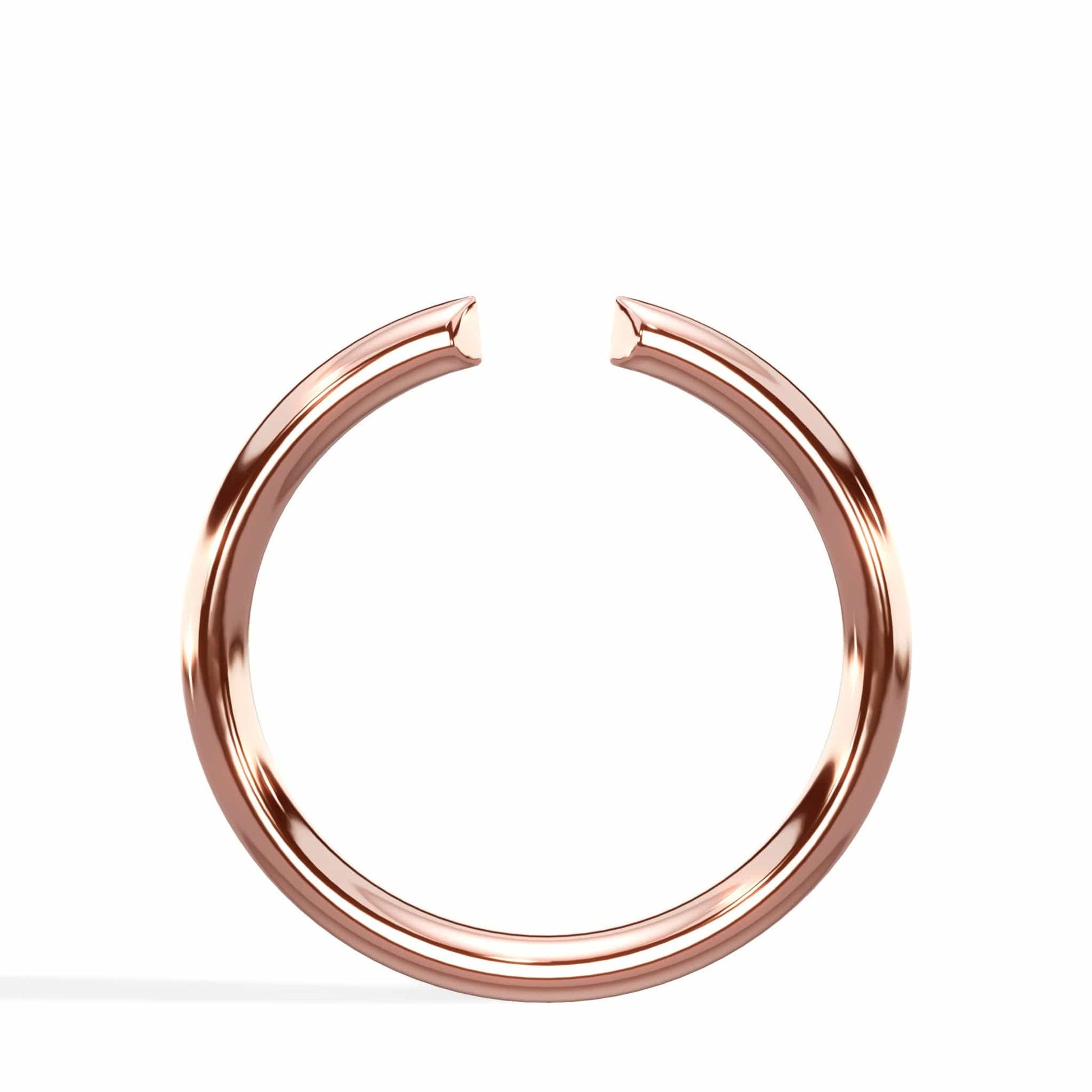 14K Rose Gold Open Band Ring