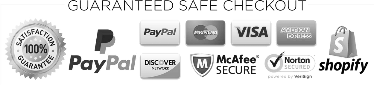 Safe checkout badges, PngItem_5367845_1, includes PayPal, Visa, McAfee, Norton...