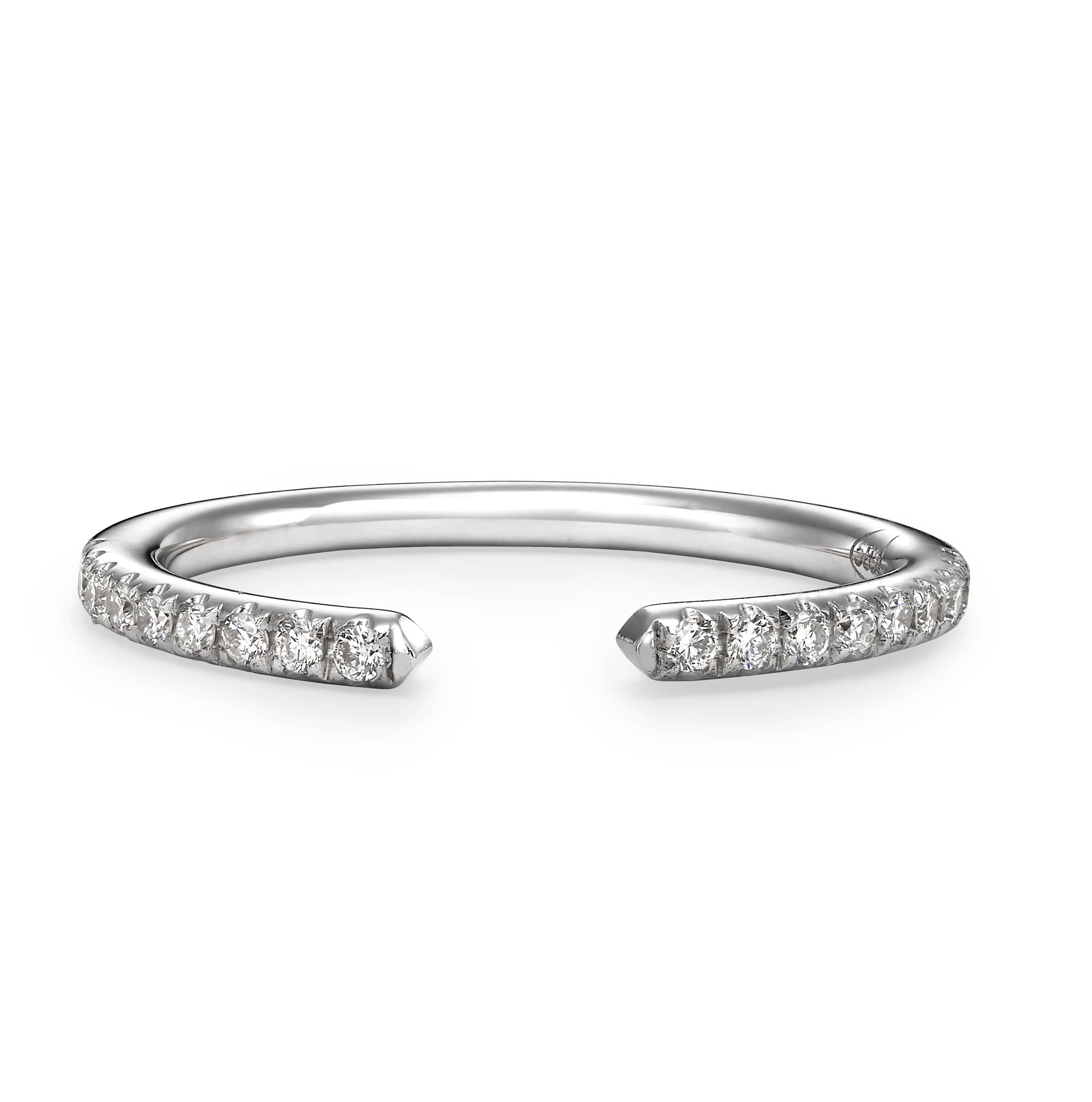 Open diamond wedding band 60 photos - Astyledwedding.com Open diamond wedding band 60 photos - Astyledwedding.com