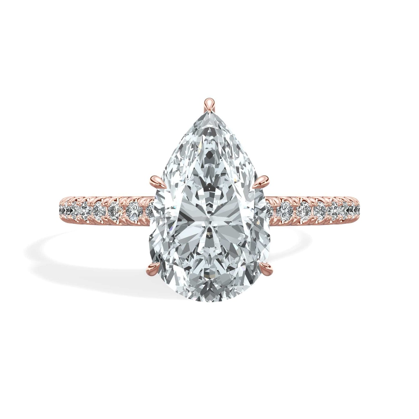 Pear diamond rose gold ring RE22591-200