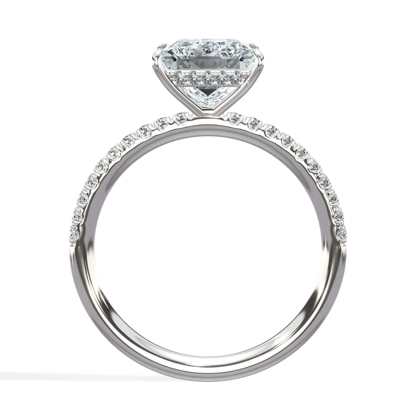 Princess diamond ring in white gold