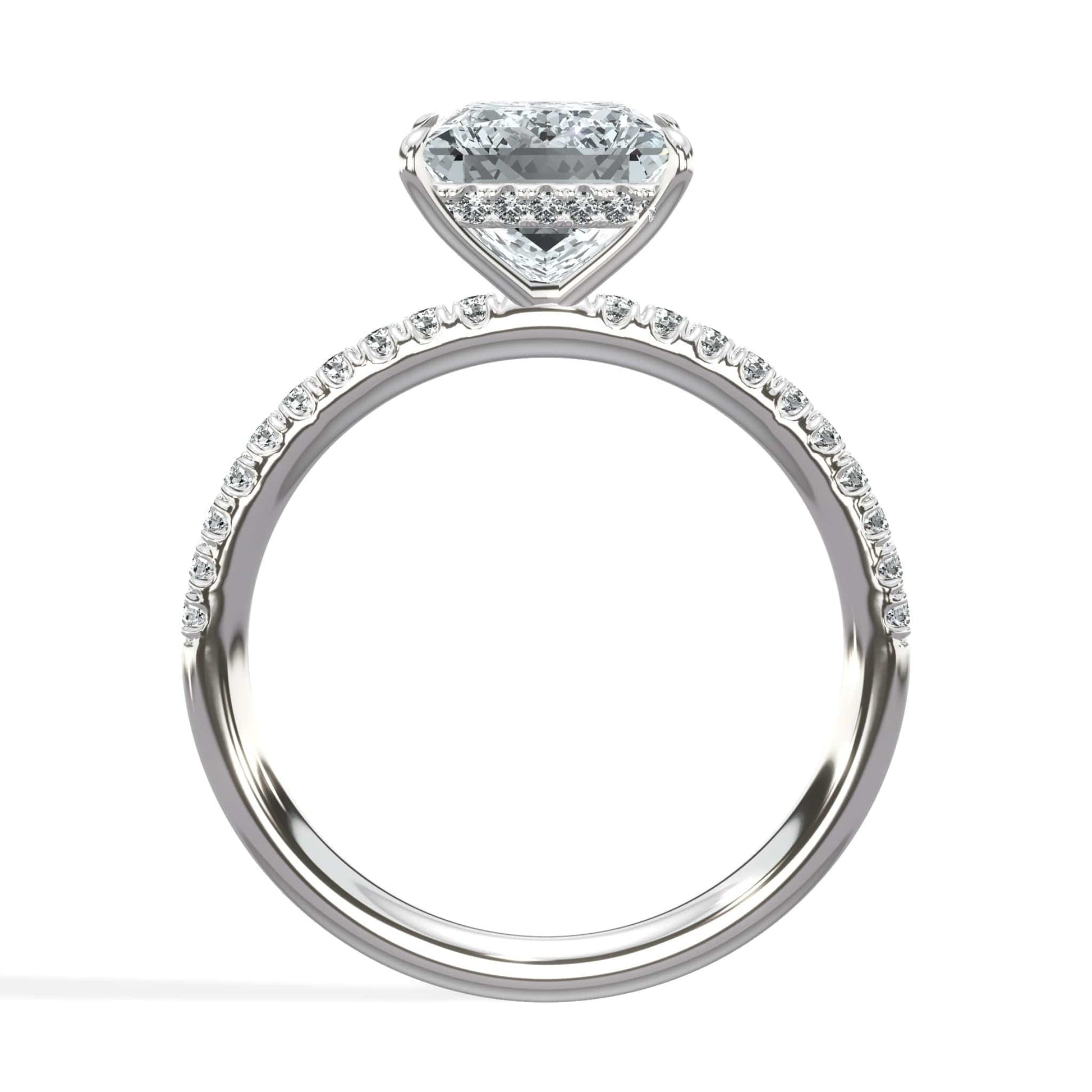 Princess diamond ring in white gold