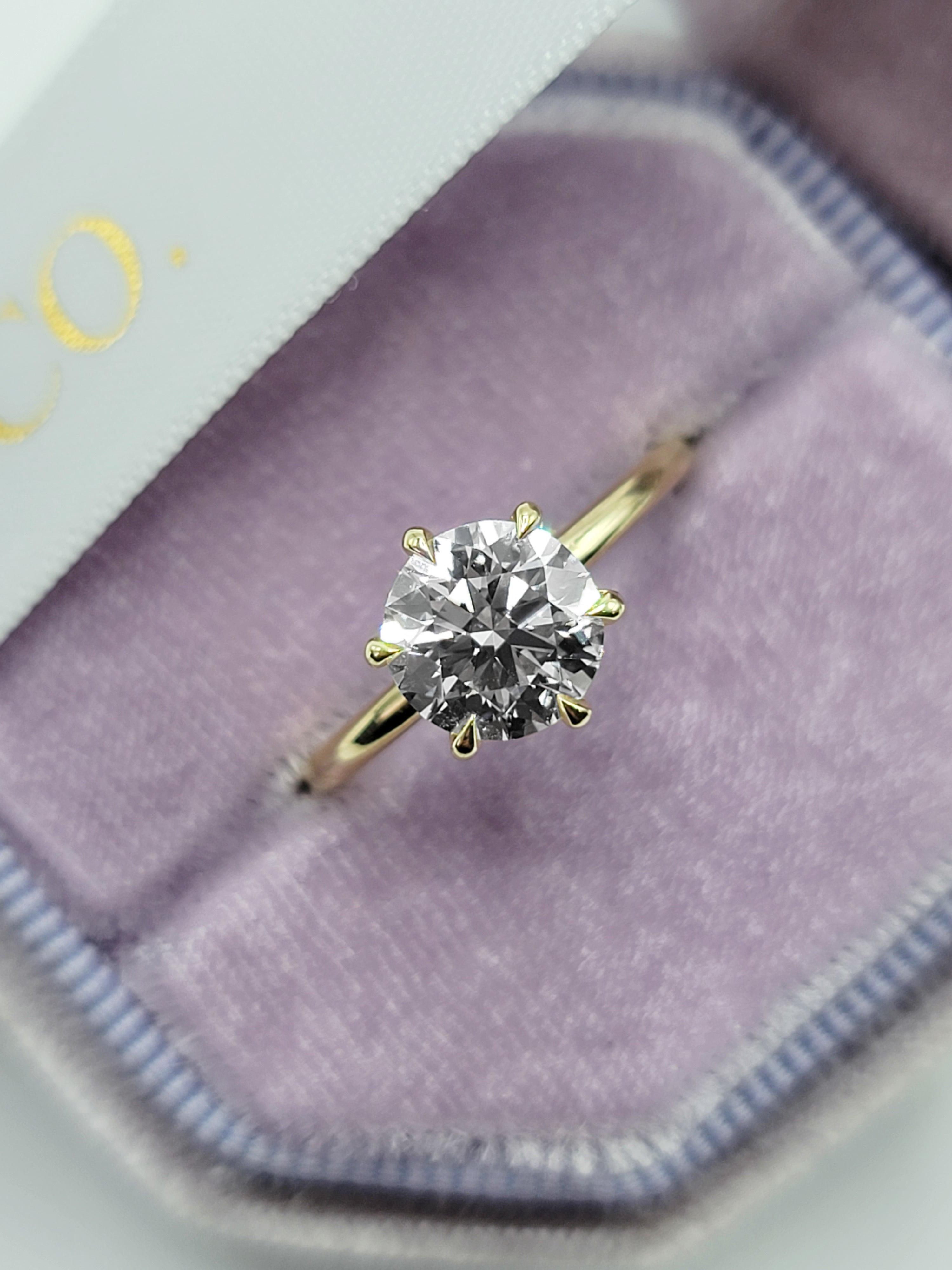 2.1 carat round diamond Clearance