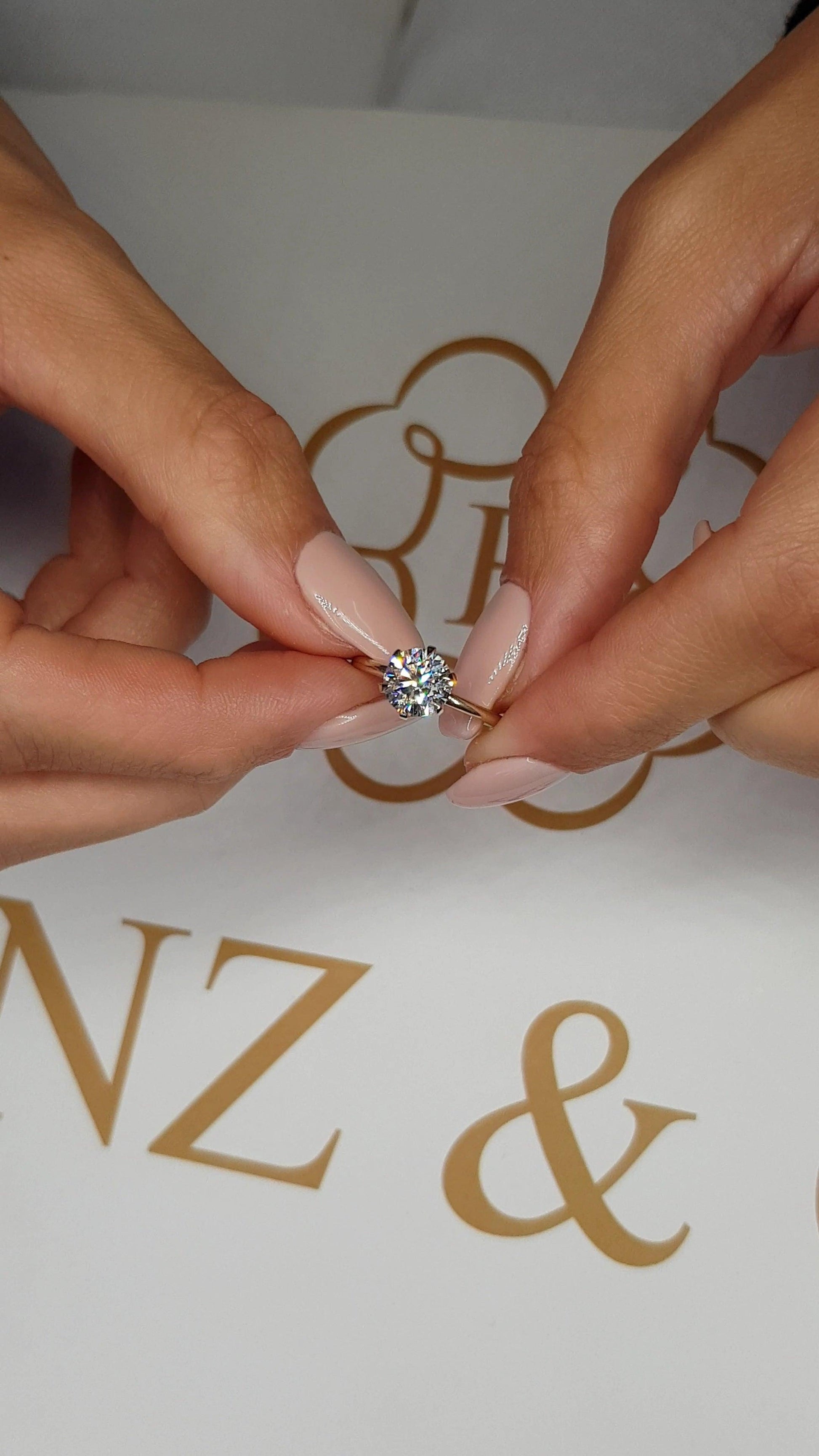 1.50 Carat Round Brilliant Cut Six Prongs Diamond Engagement Ring in Yellow Gold - BenzDiamonds