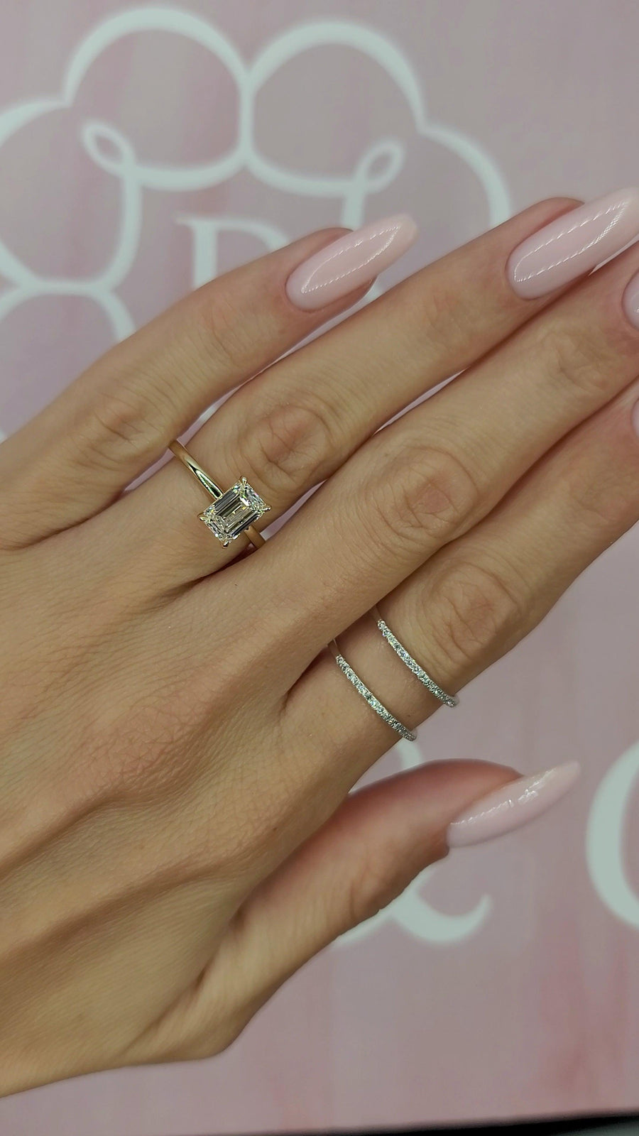 1.25 Carat Lab Grown Emerald Cut Solitaire Diamond Engagement Ring - BenzDiamonds
