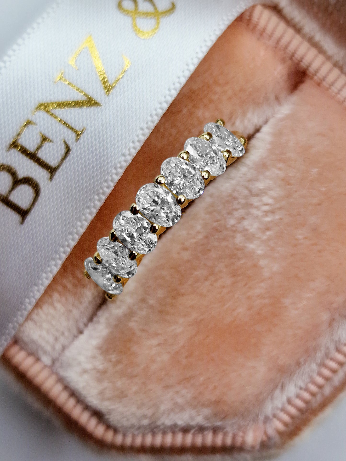 1.00 ct Seven Stone Oval Cut Diamond Band