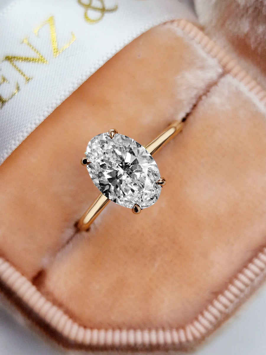 Solitaire diamond ring rose gold online