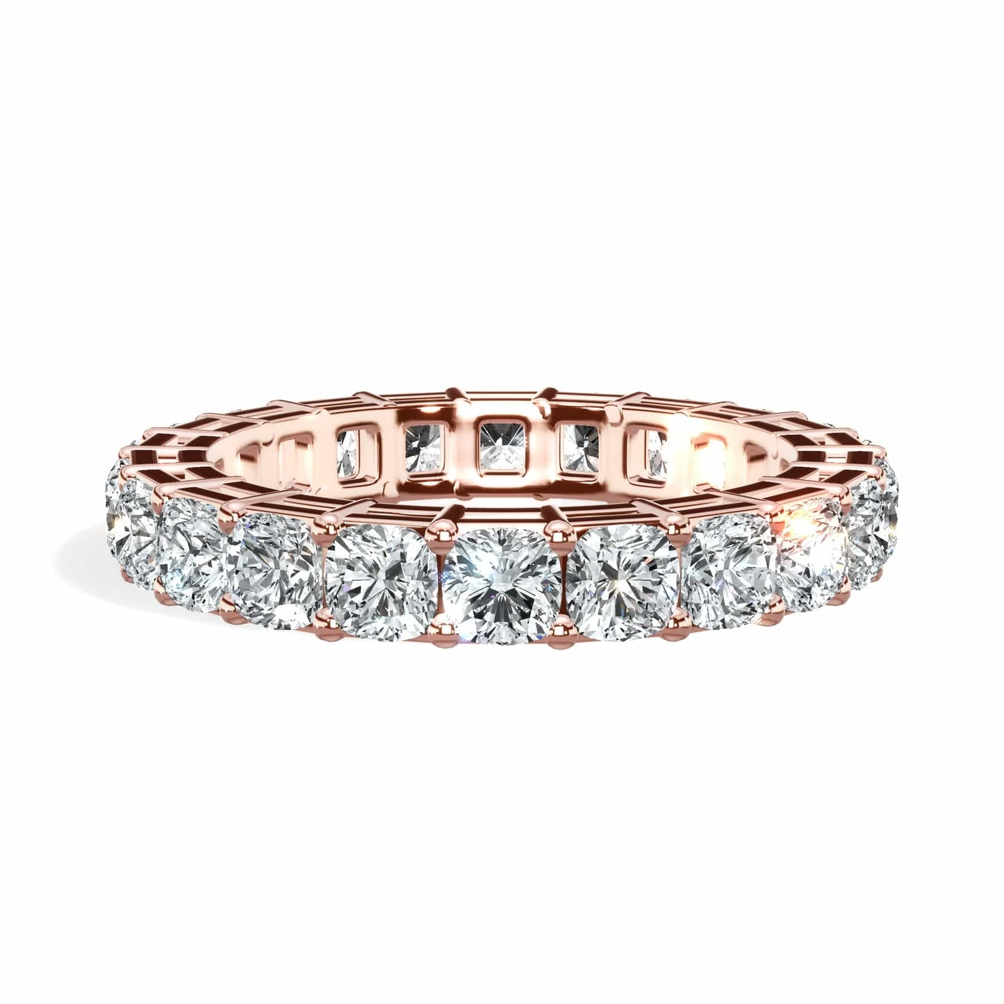 3 ct Cushion Cut Diamond Eternity Band