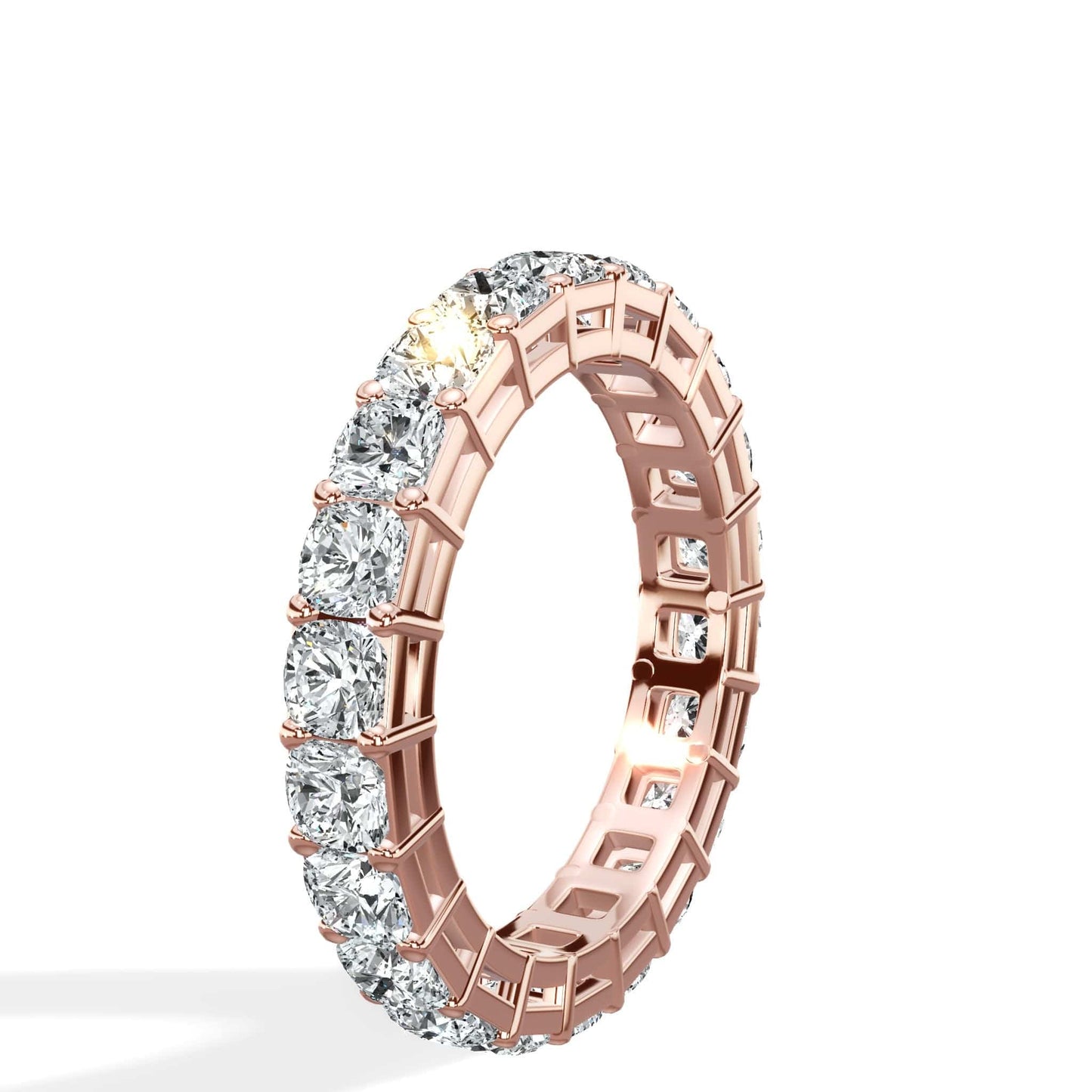 3 ct Cushion Cut Diamond Eternity Band