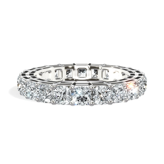 3 ct Cushion Cut Diamond Eternity Band