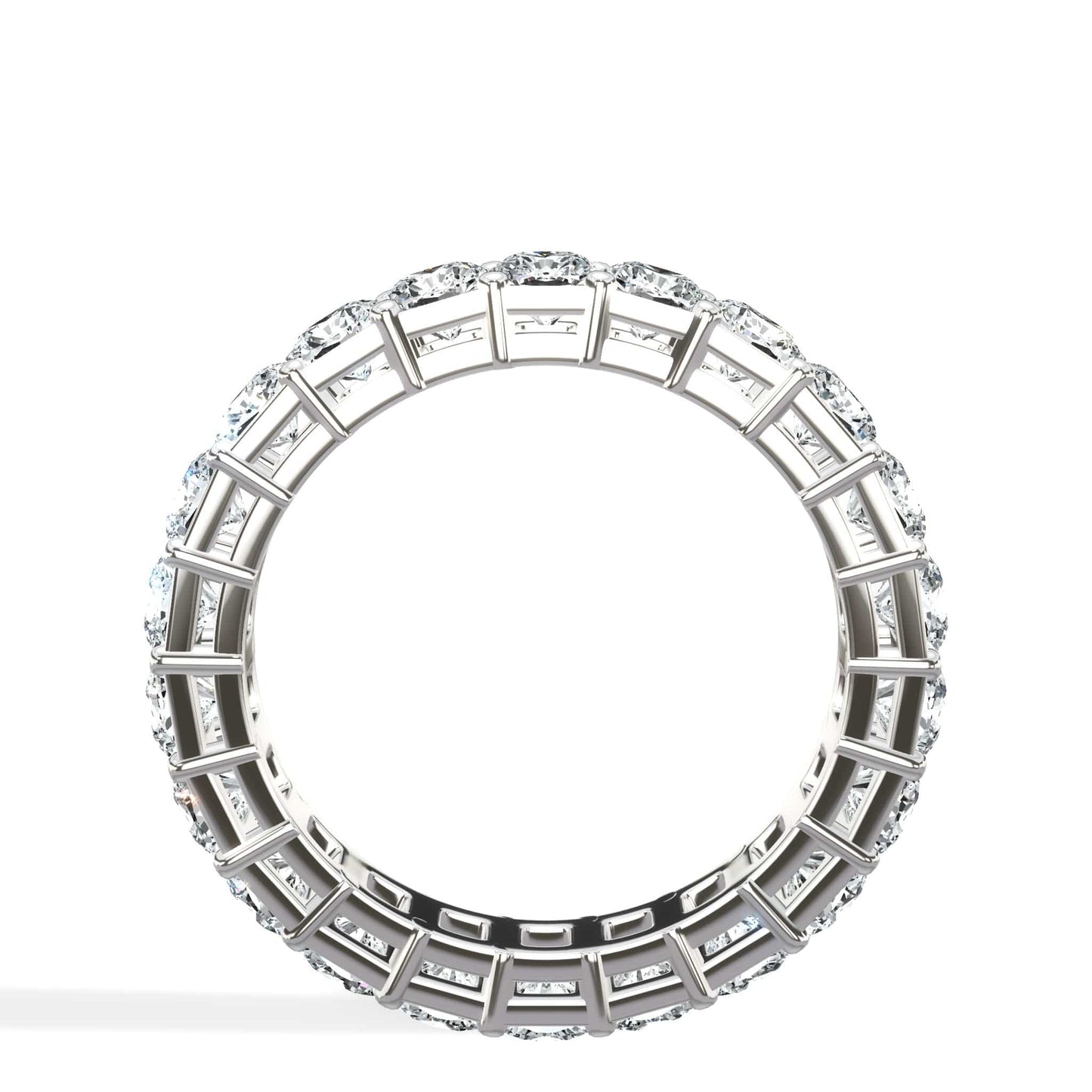 3 ct Cushion Cut Diamond Eternity Band