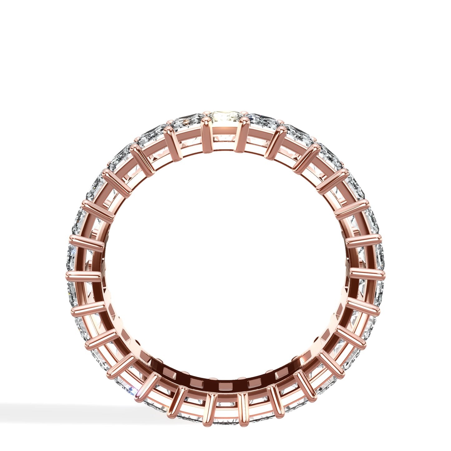 3 ct Emerald Cut Diamond Eternity Band