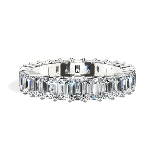 3 ct Emerald Cut Diamond Eternity Band