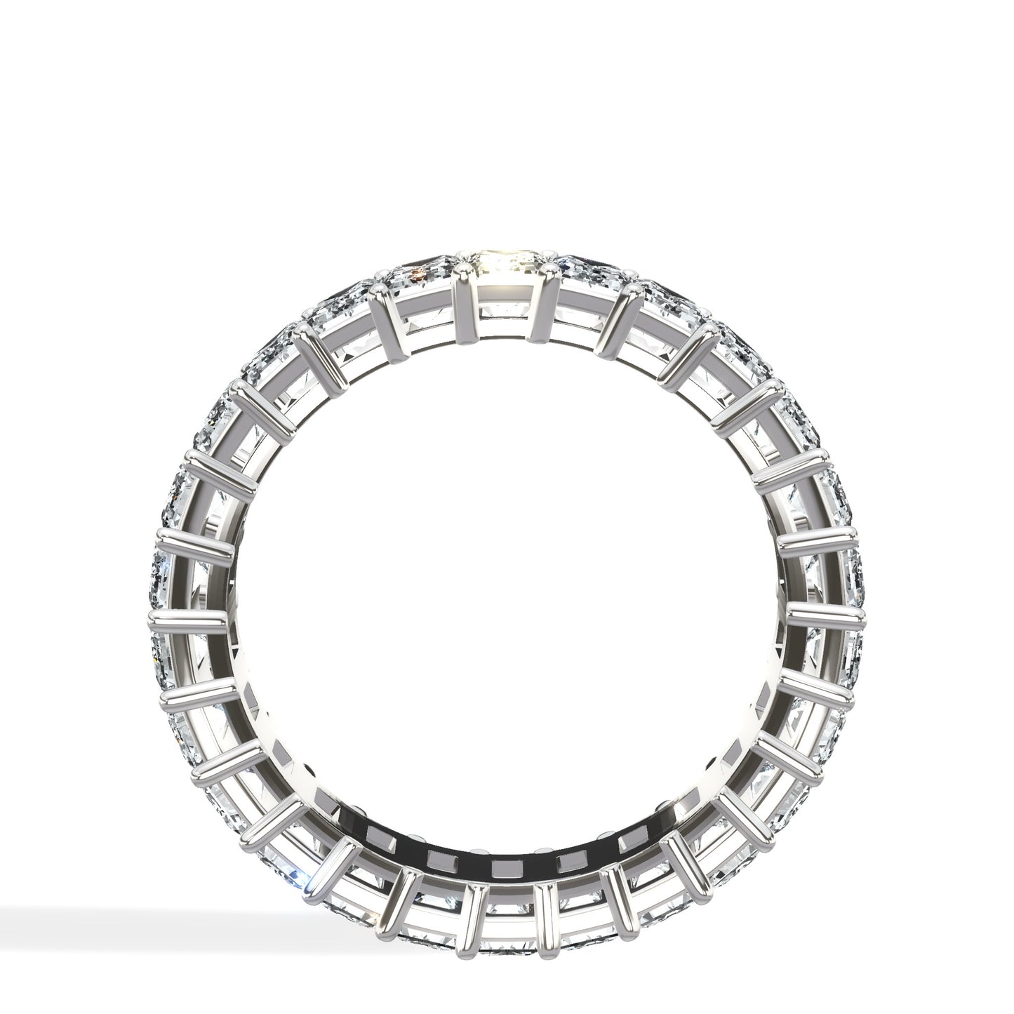 3 ct Emerald Cut Diamond Eternity Band