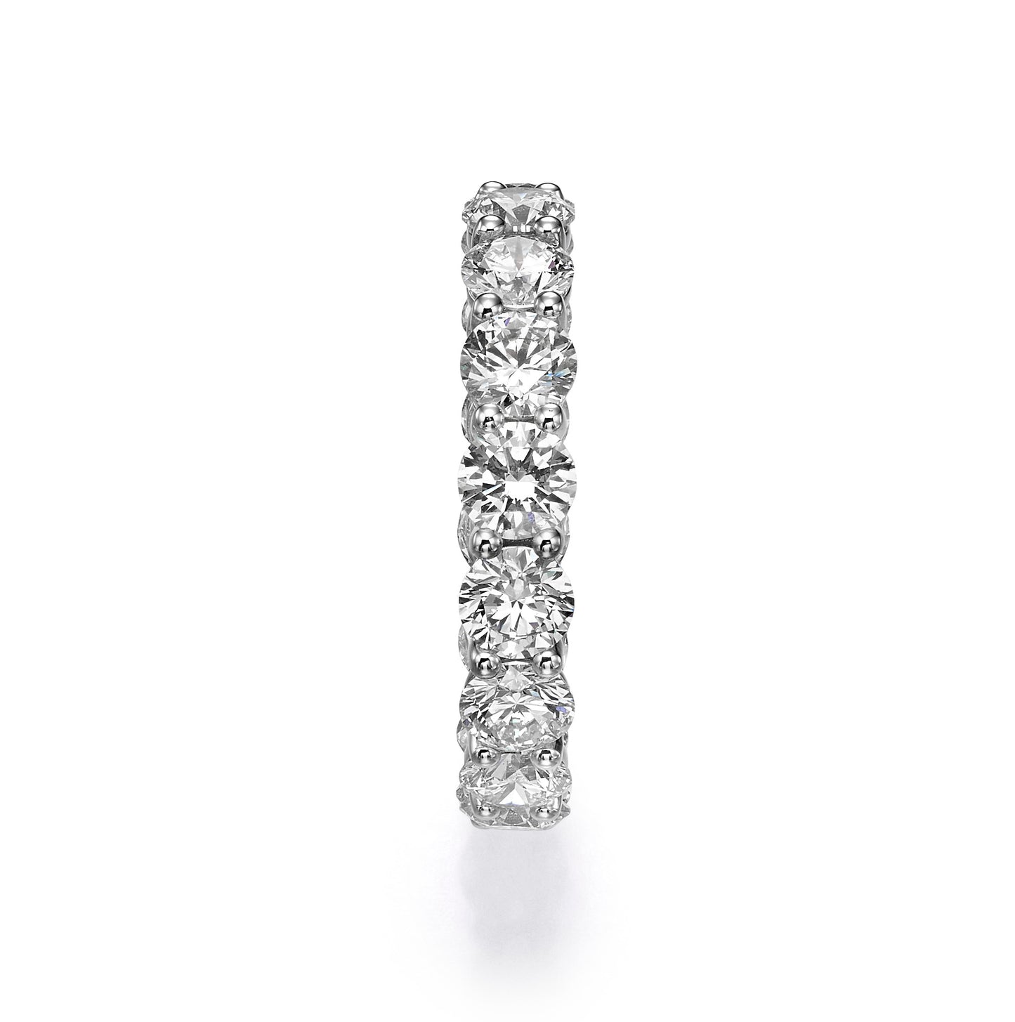 4 ct Round Cut Lab Grown Diamond Eternity Band