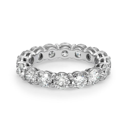 4 ct Round Cut Lab Grown Diamond Eternity Band