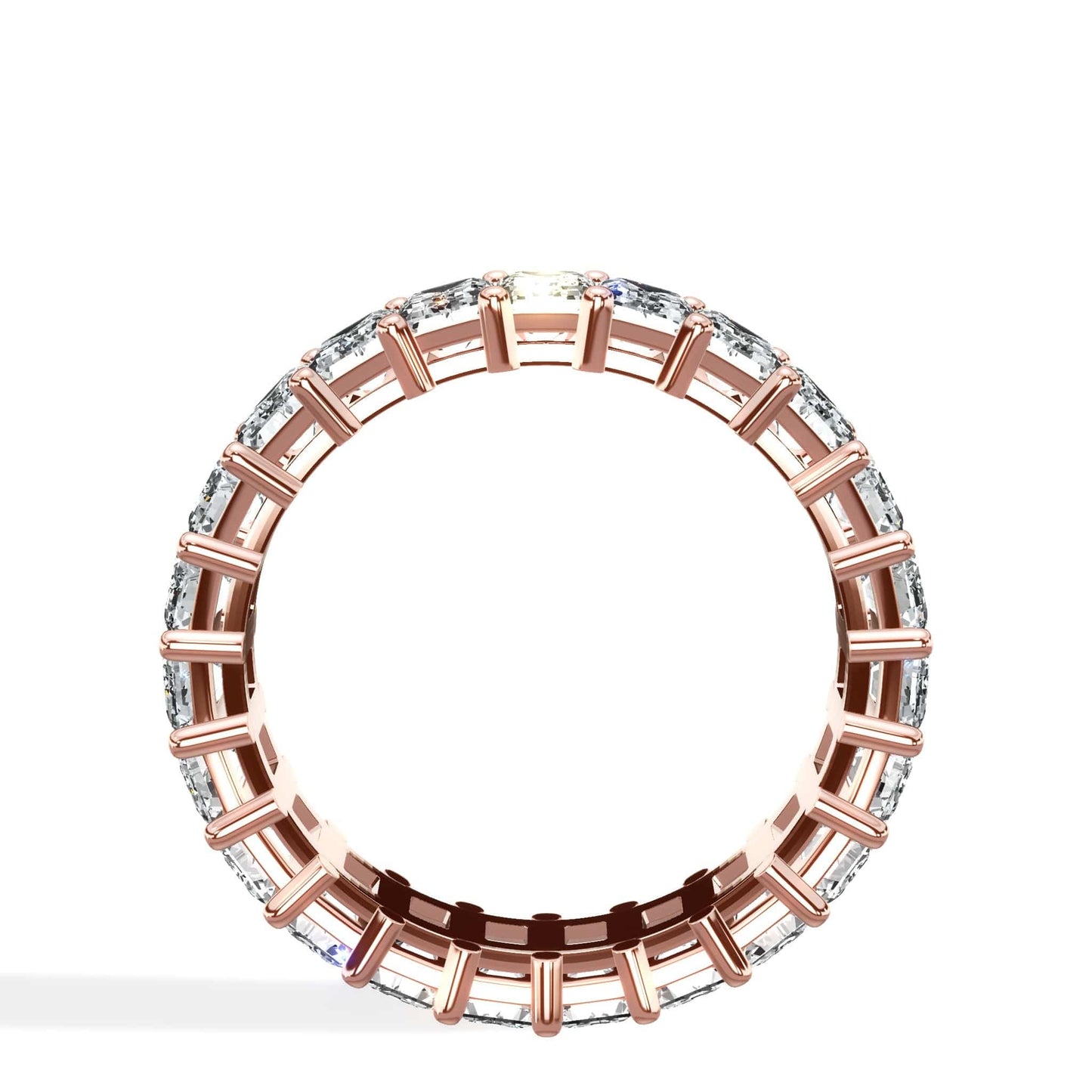4 ct Emerald Cut Diamond Eternity Band
