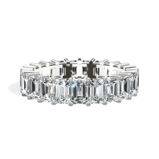 4 ct Emerald Cut Diamond Eternity Band