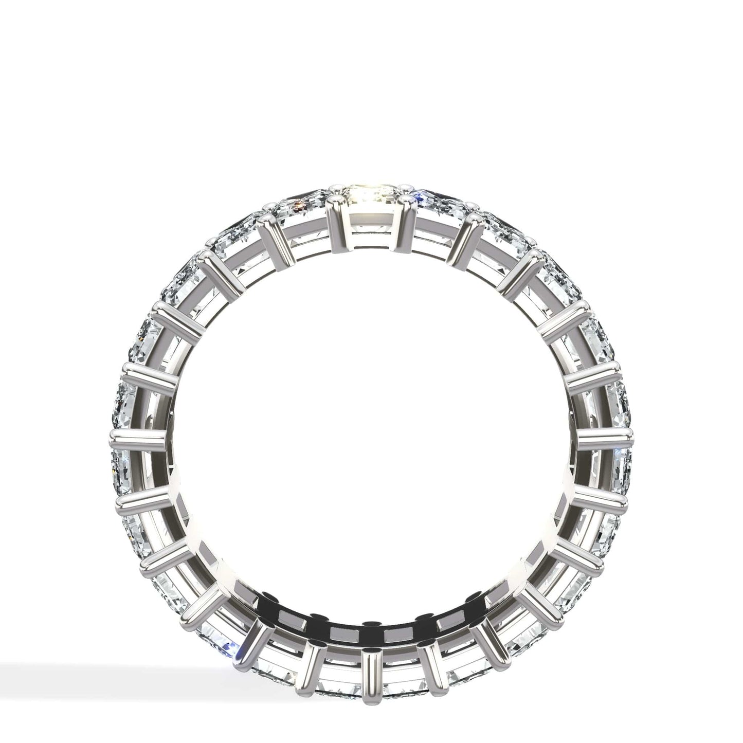 4 ct Emerald Cut Diamond Eternity Band