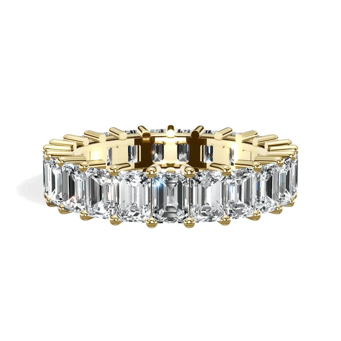 4 ct Emerald Cut Diamond Eternity Band