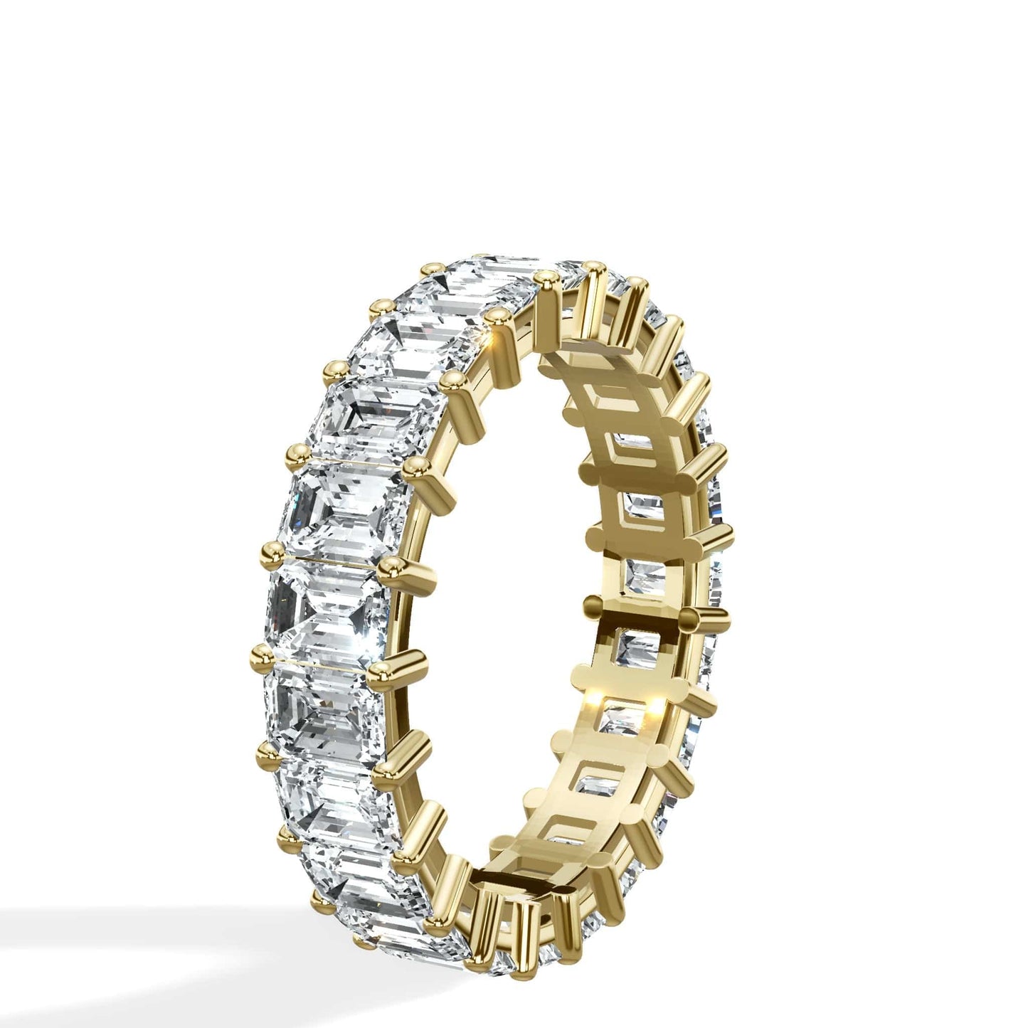 4 ct Emerald Cut Diamond Eternity Band