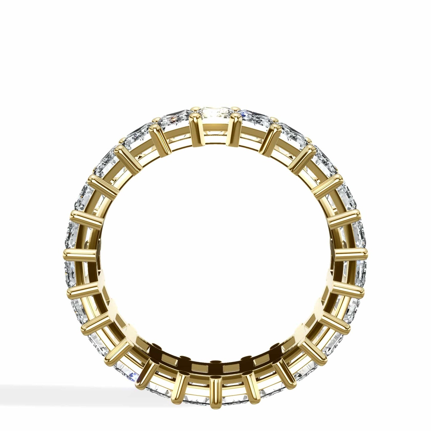 4 ct Emerald Cut Diamond Eternity Band