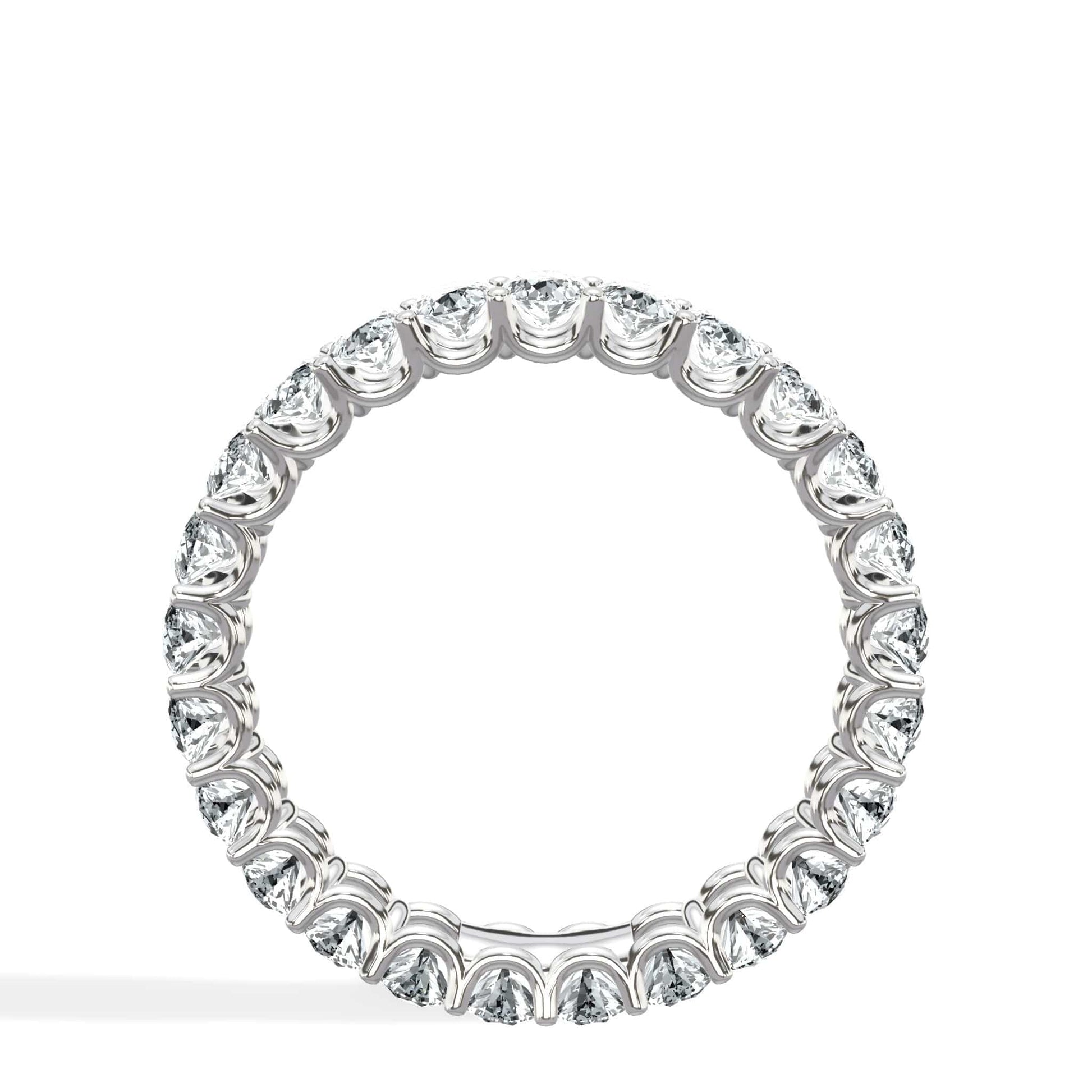 4 Carat Oval Diamond Eternity Band in White Gold