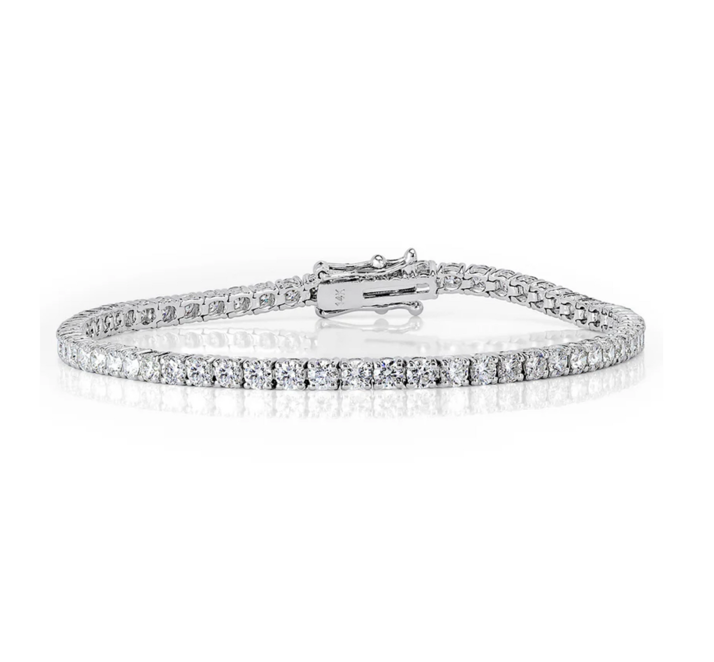 4.00 ct Round Brilliant Cut Lab Grown Diamond Tennis Bracelet