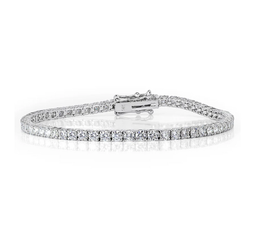 4.00 ct Round Brilliant Cut Lab Grown Diamond Tennis Bracelet