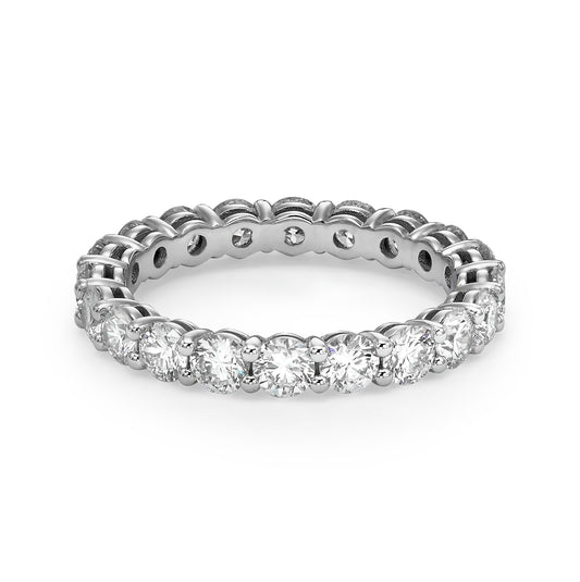 2 ct Round Cut Lab Grown Diamond Eternity Band