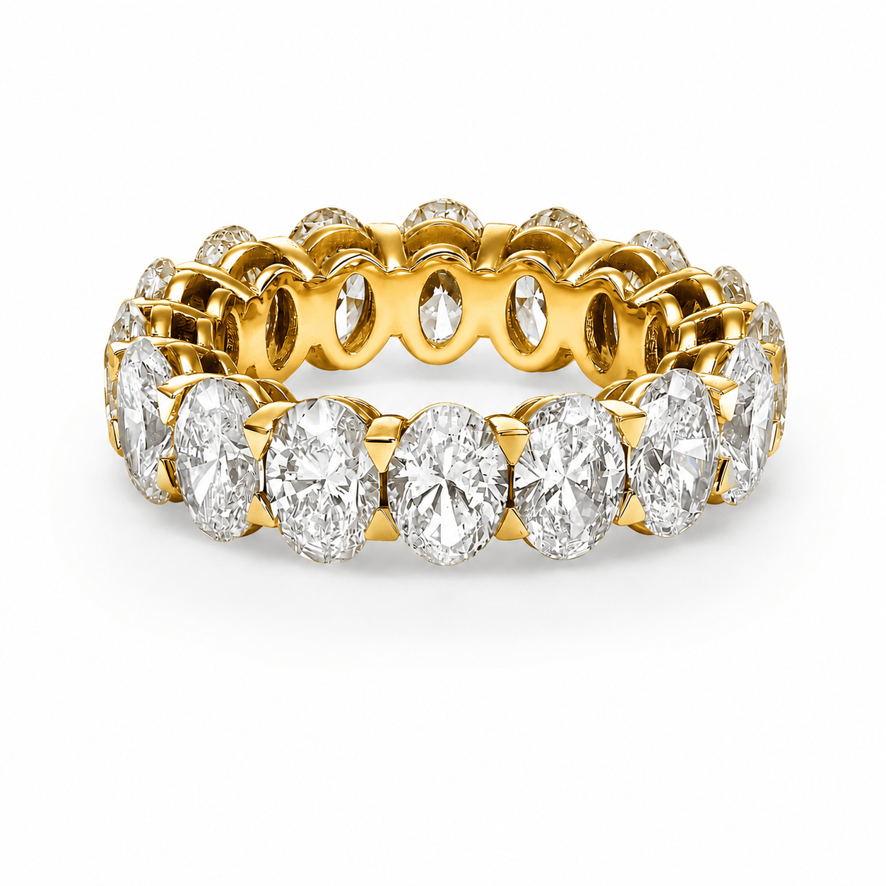 7 ct Oval Cut Diamond Eternity Band