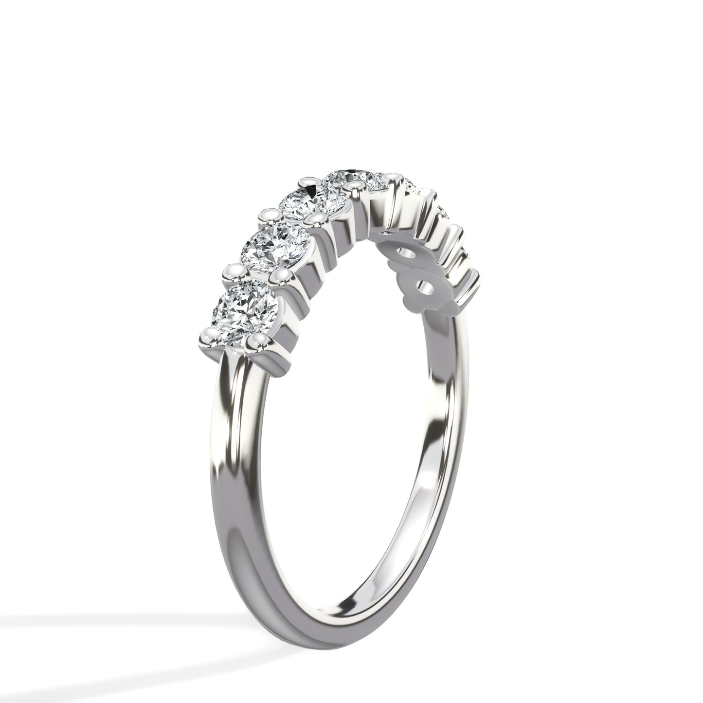 1.00 ct Seven Stone Round Cut Diamond Band