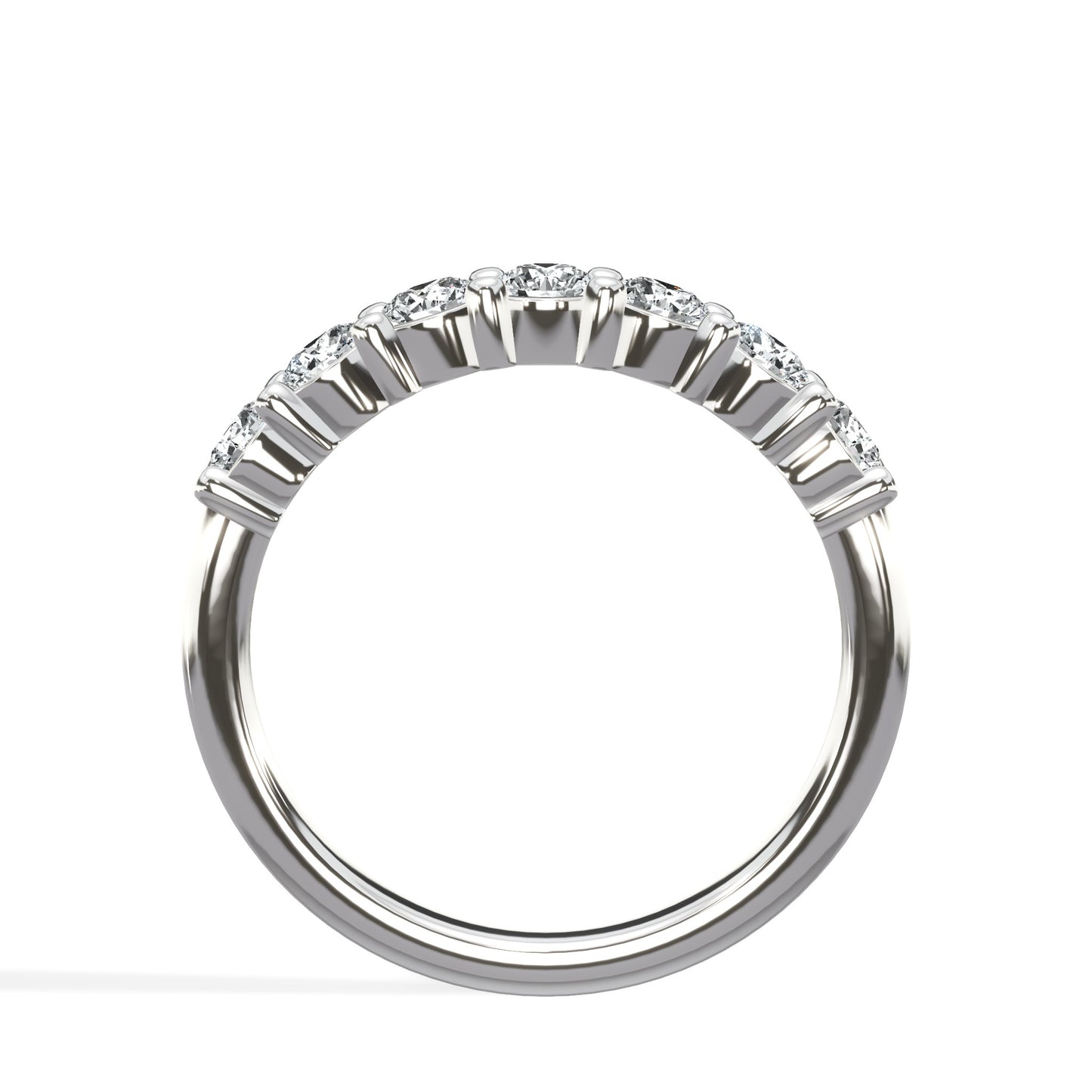 1.00 ct Seven Stone Round Cut Diamond Band