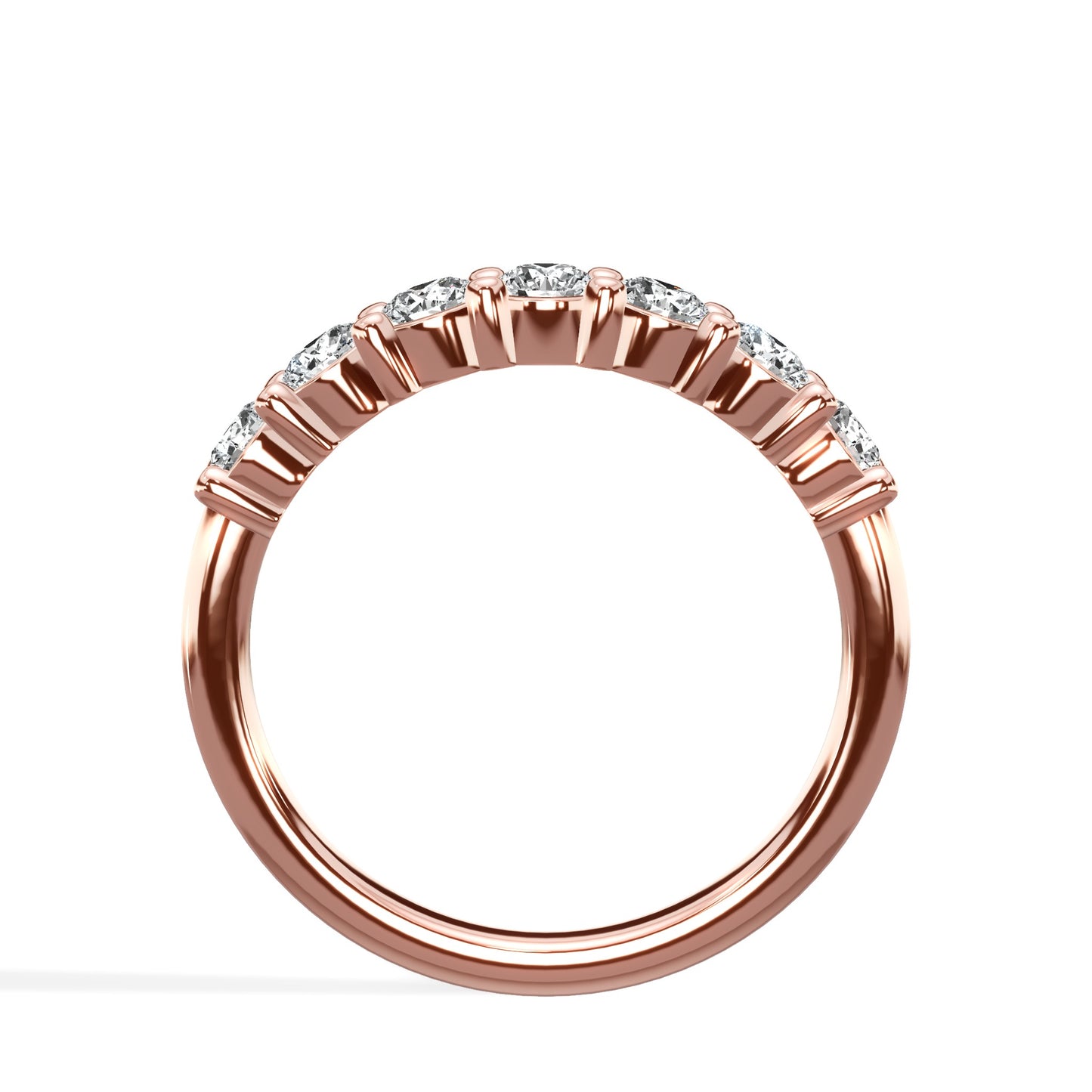 1.00 ct Seven Stone Round Cut Diamond Band