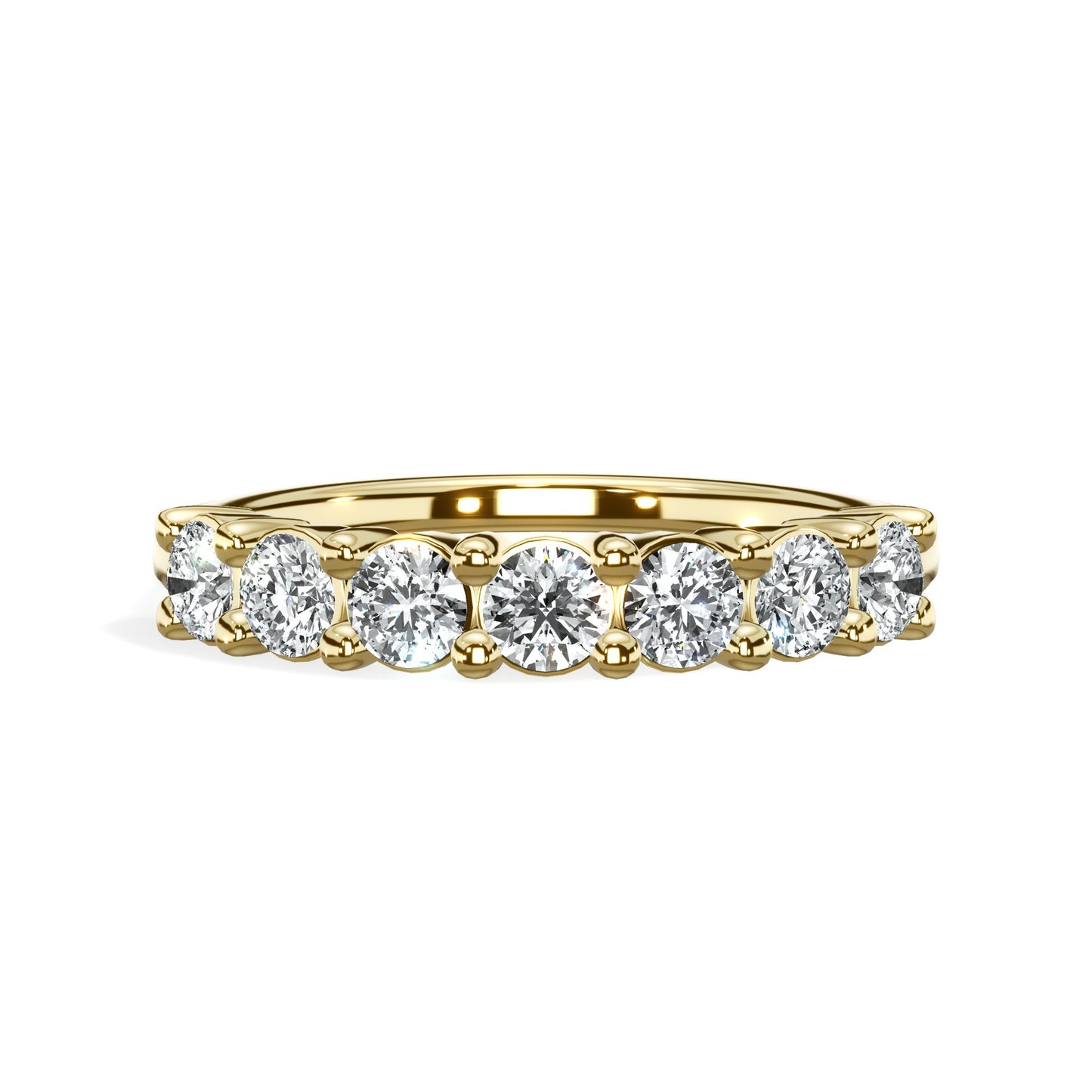 1.00 ct Seven Stone Round Cut Diamond Band