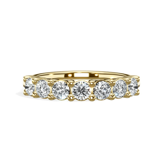 1.00 ct Seven Stone Round Cut Diamond Band