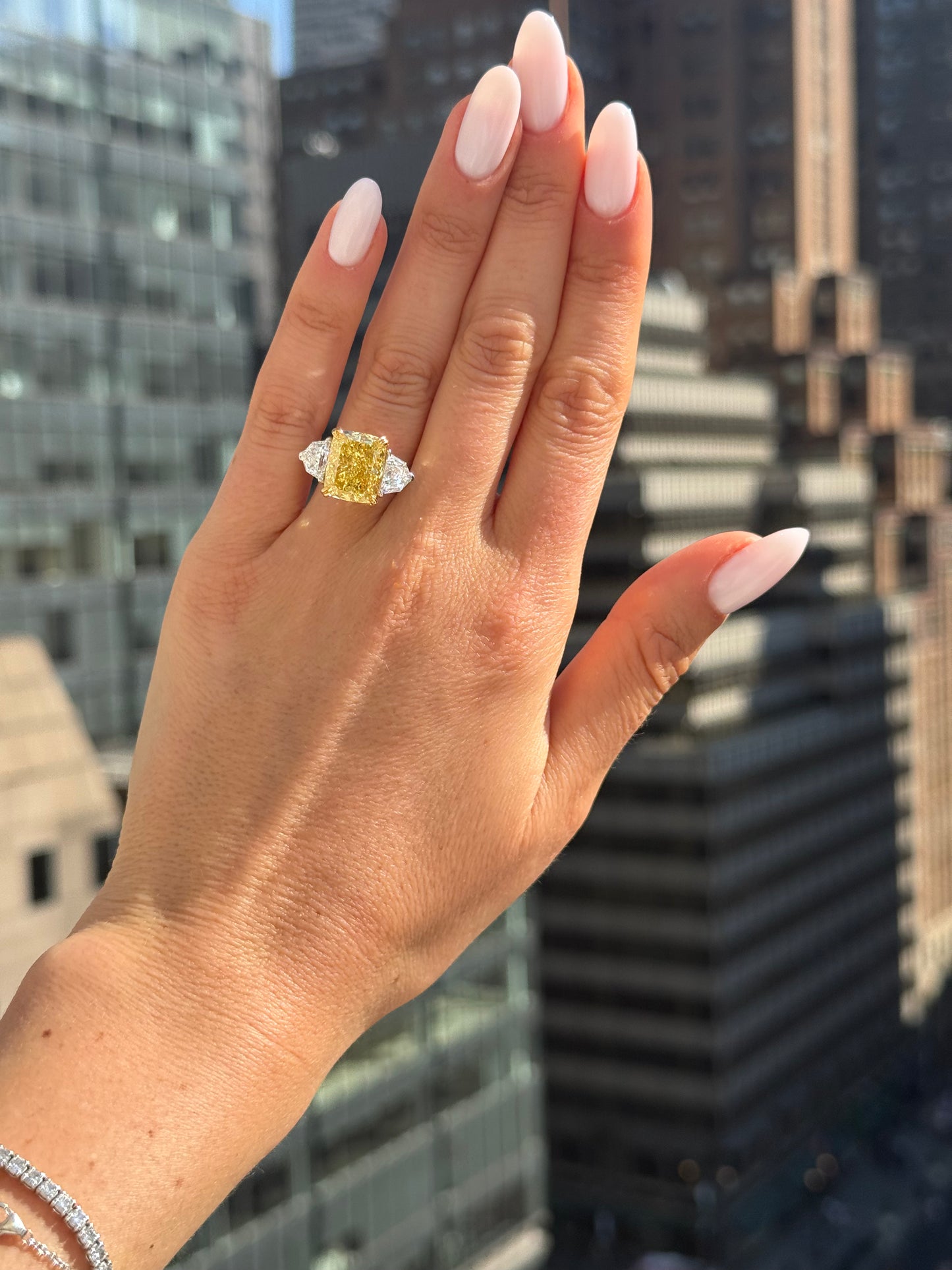 10.19 Carats Cushion Cut Fancy Intense Yellow High Jewelry Lab Grown Diamond Engagement Ring