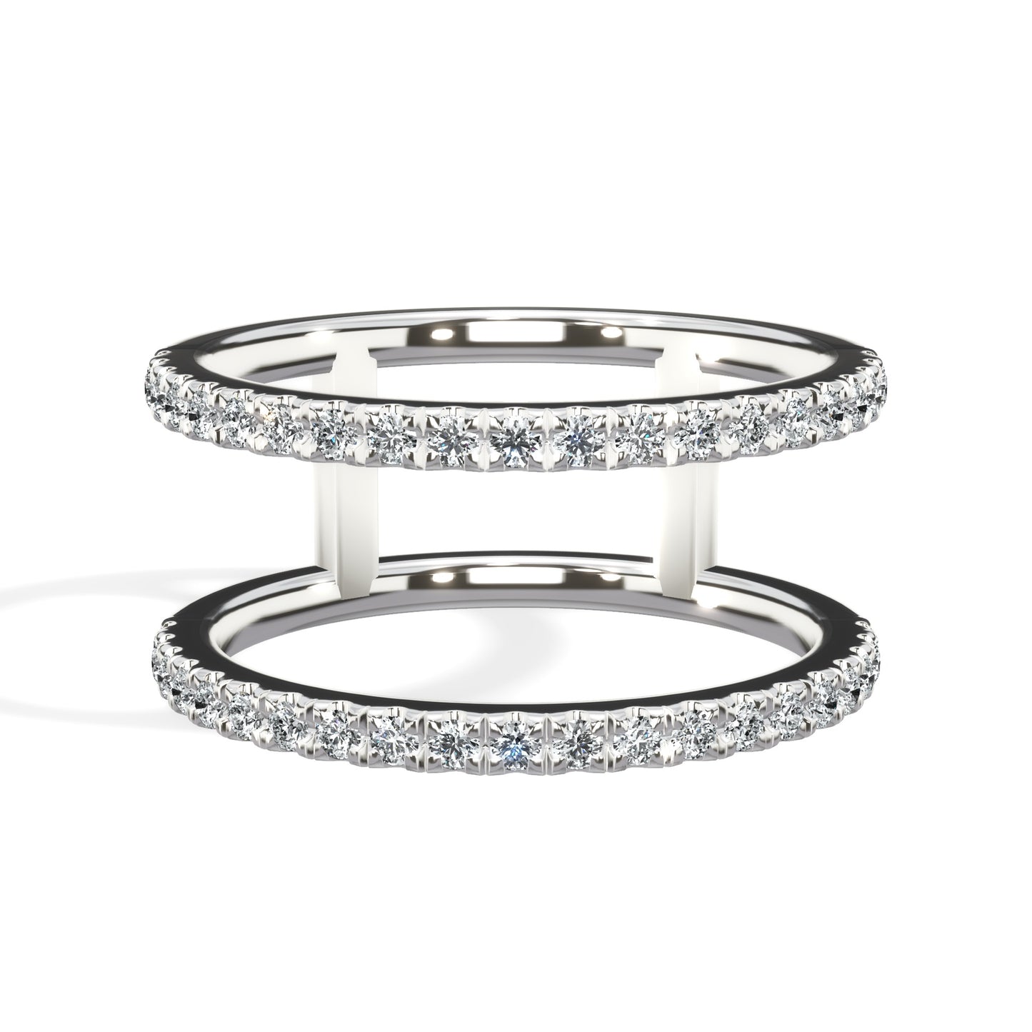 Double Band Diamond Ring